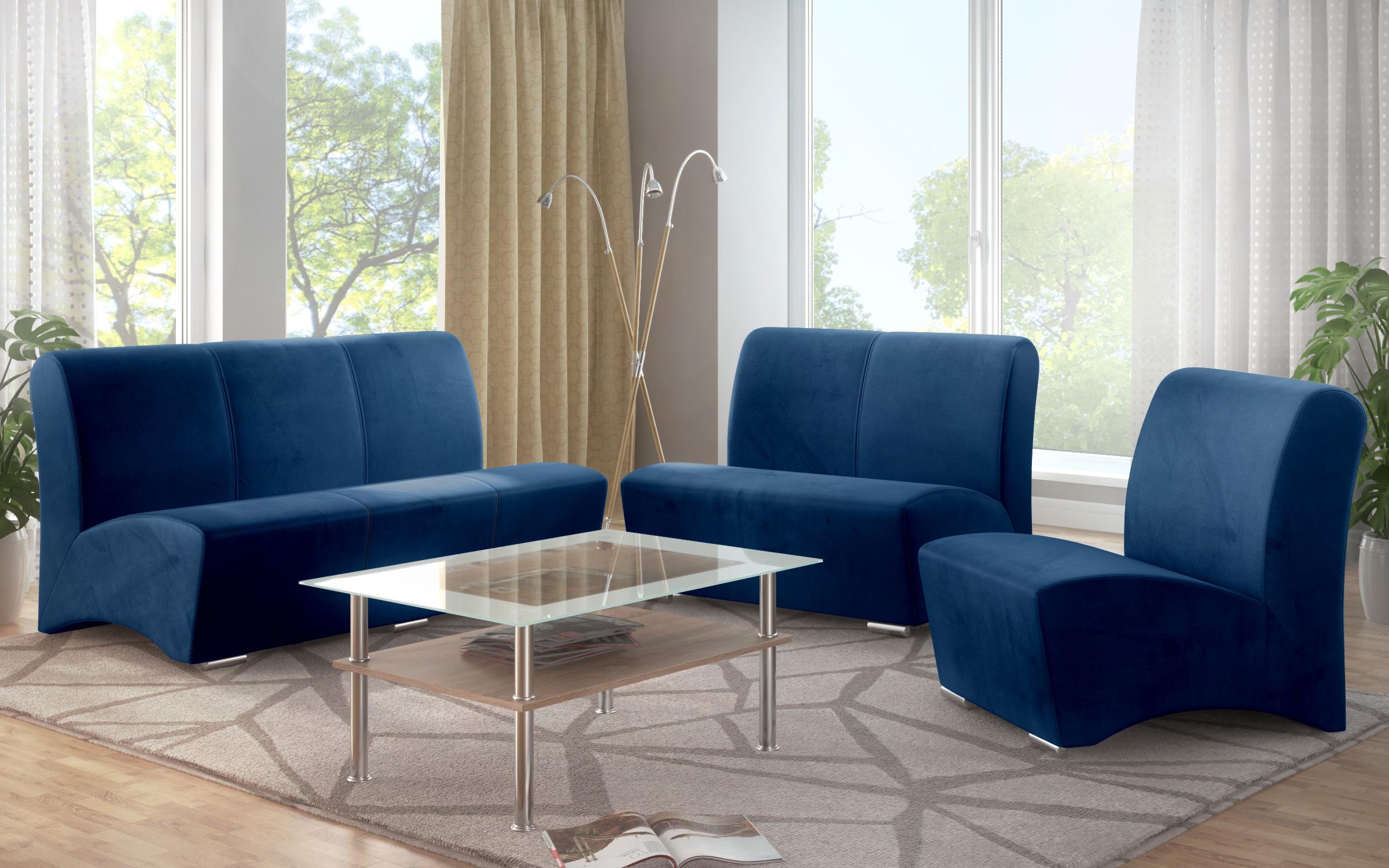 Three-seater sofa Arturo II, blue  5