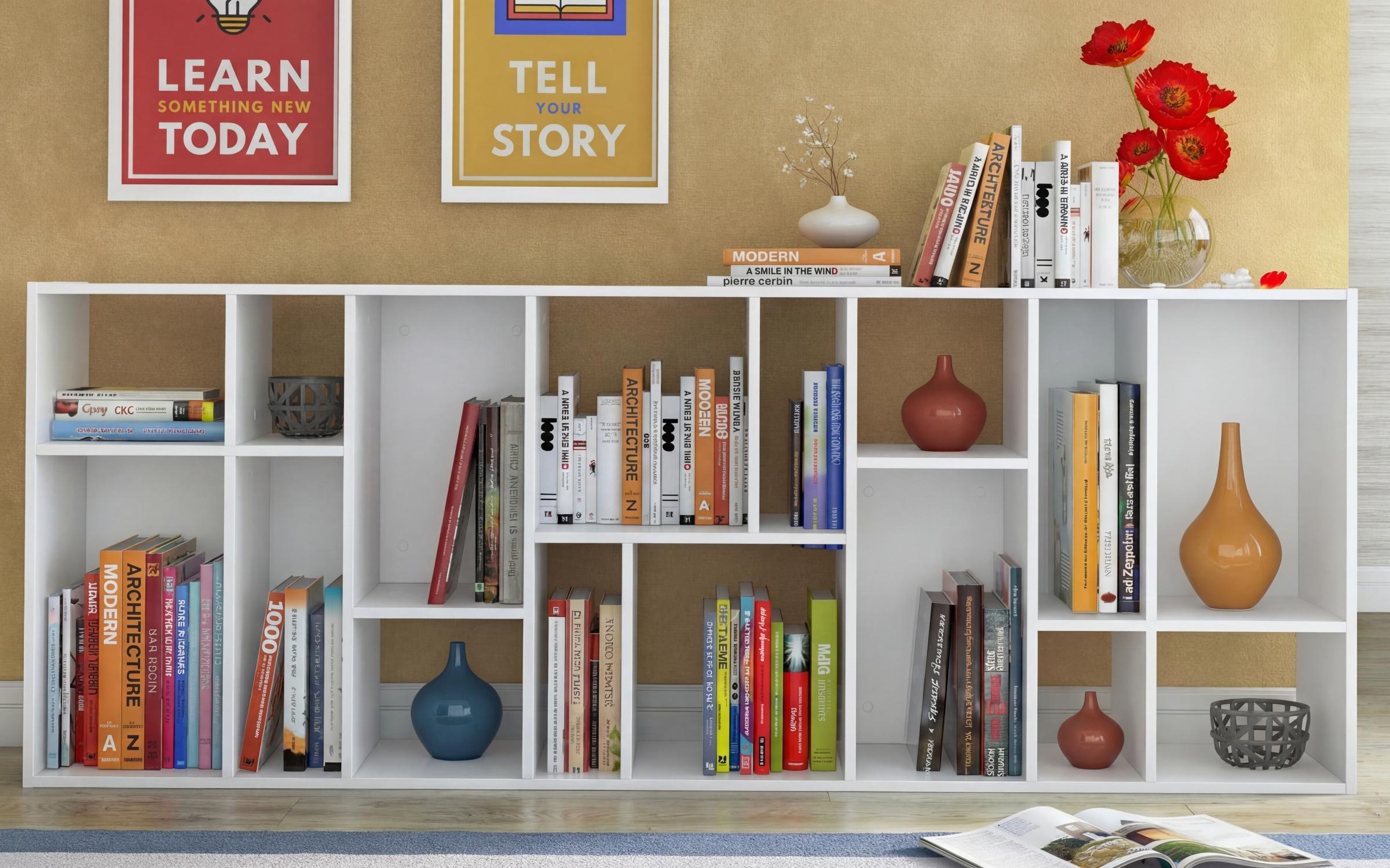 Shelf unit Astrid L, white  4