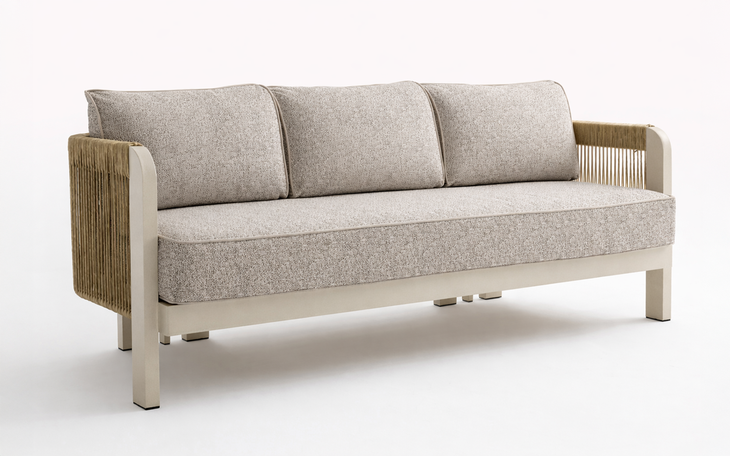 Set of table + chairs + sofa Atis, cream  3