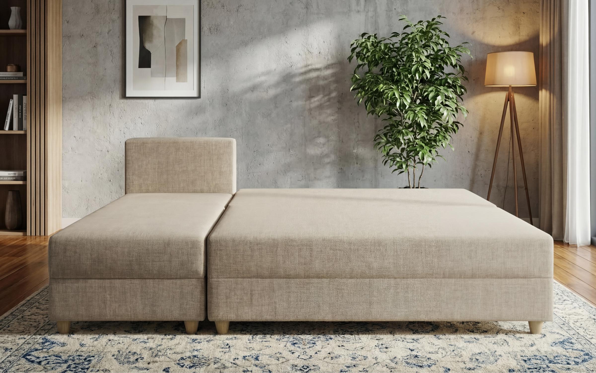 Extendable corner sofa Atlas, beige + anthracite  7