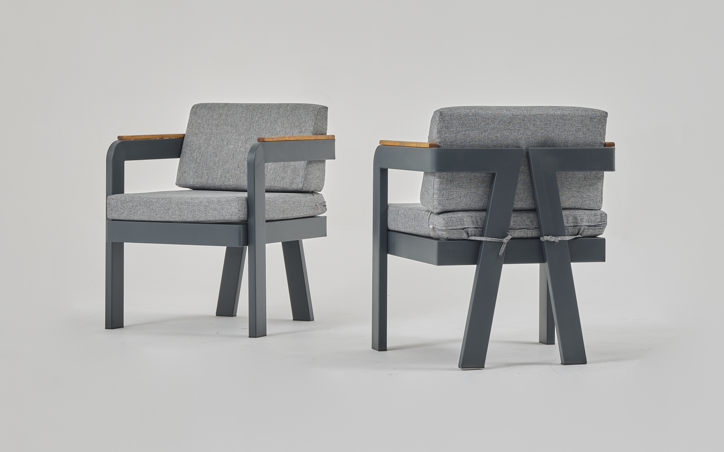 Garden chair Atlantis, cappuccino + anthracite  2