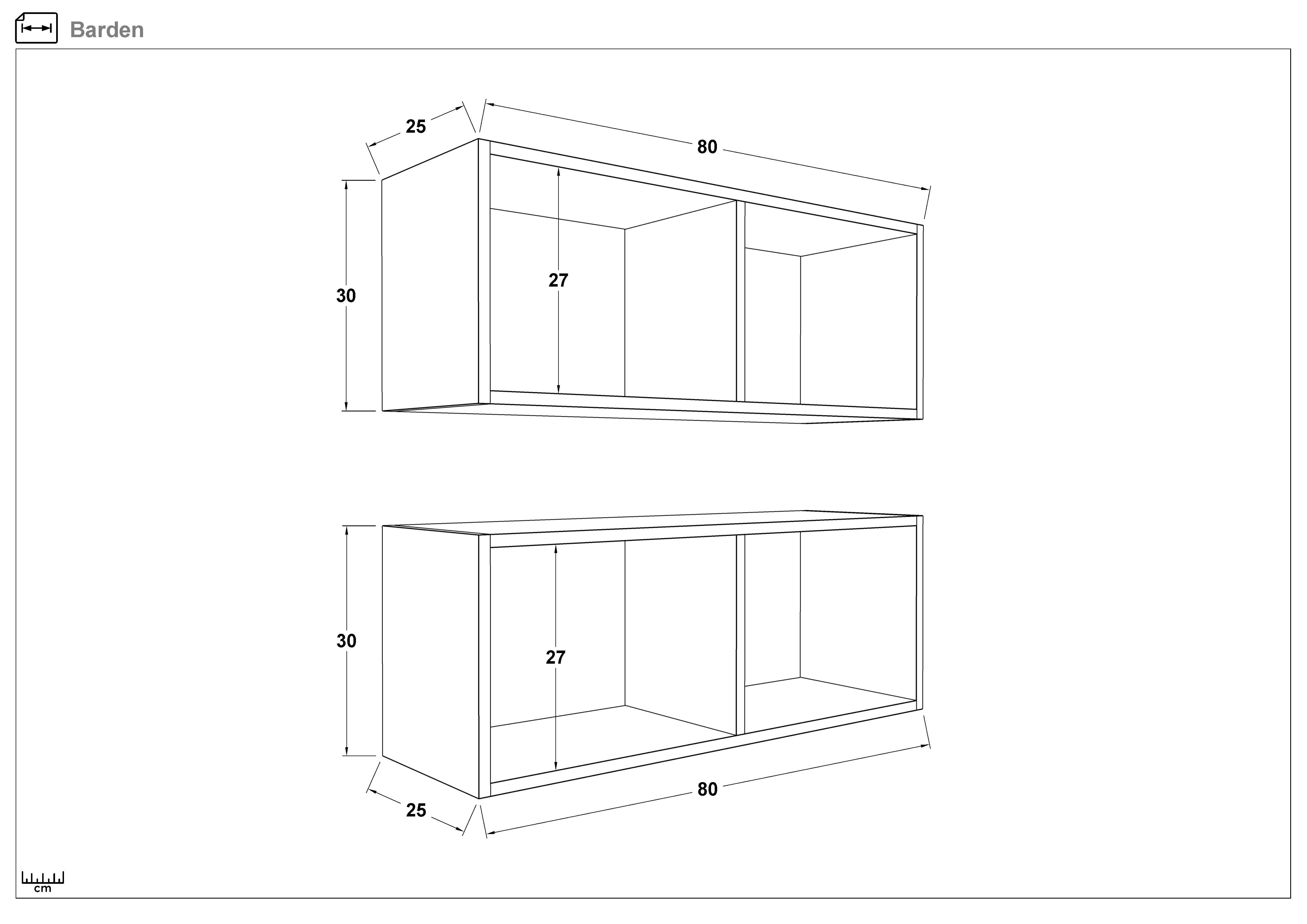 Bookcases Barden, white matt  2