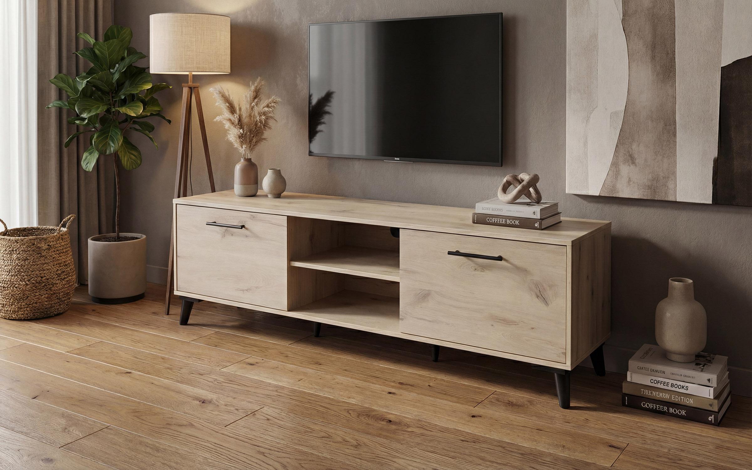 TV cabinet Belagio, light Scandinavian oak  3