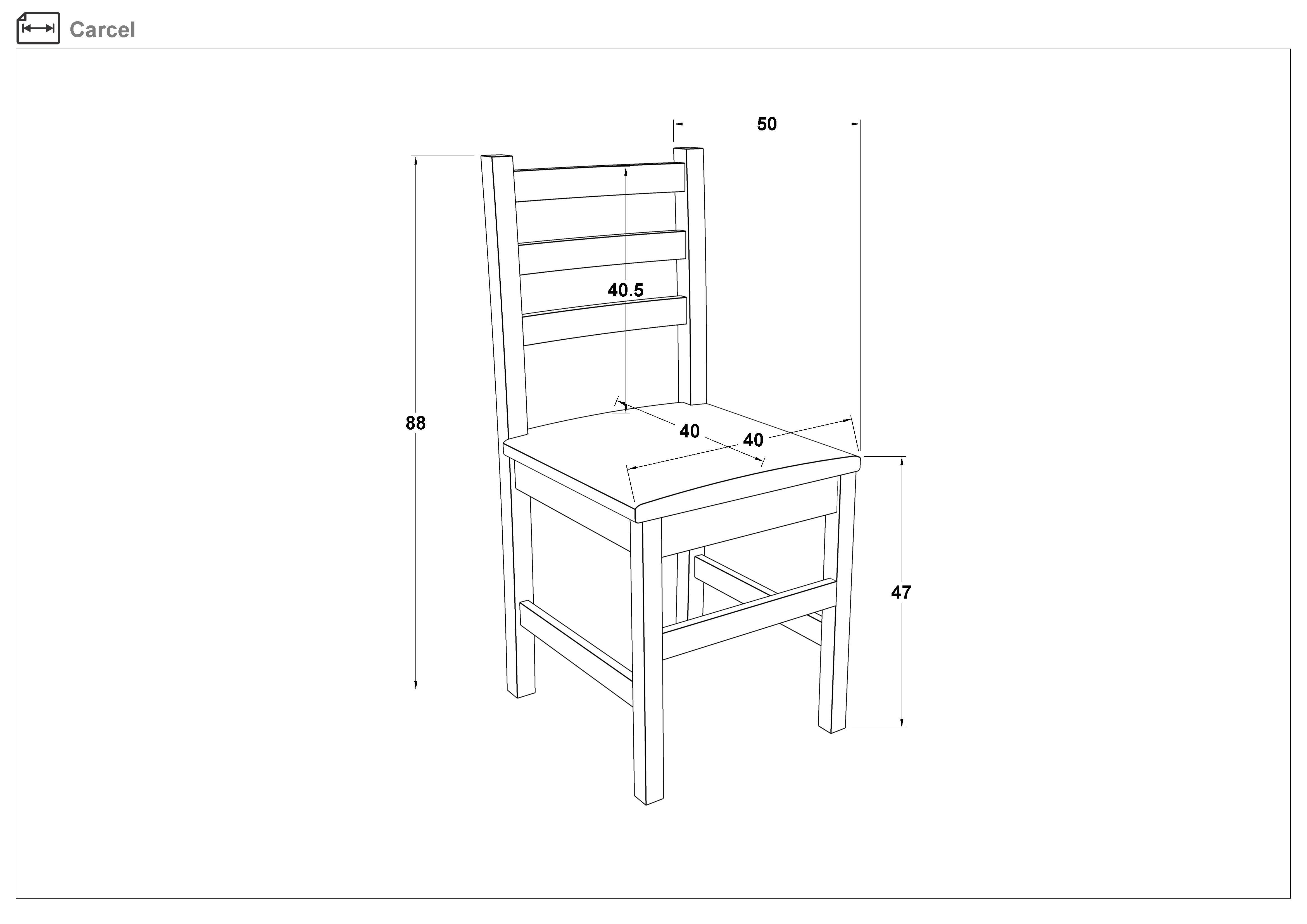 Dining chair Carsel, Wenge with beige seat  2