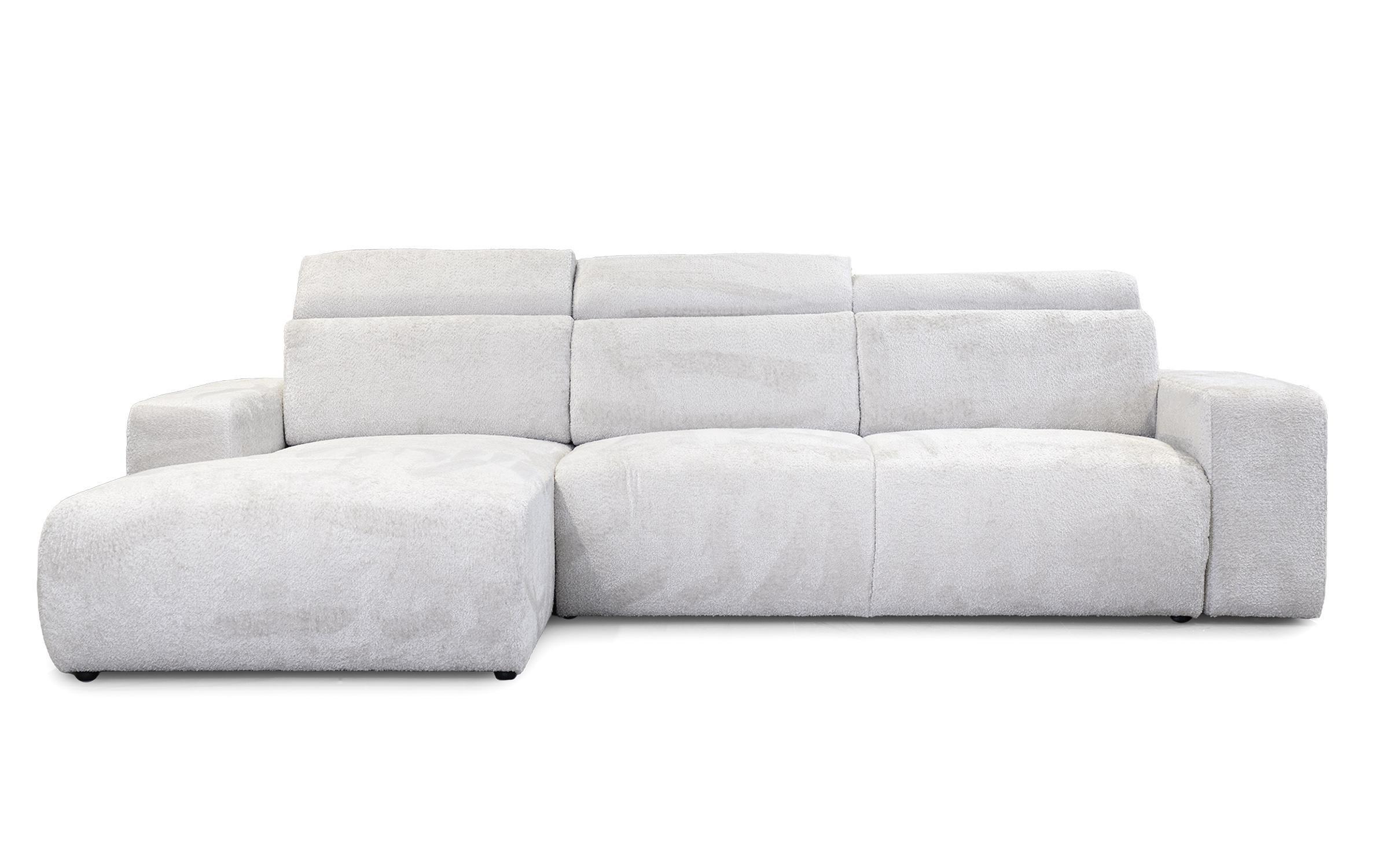 Extendable corner sofa Sorelo, white  4