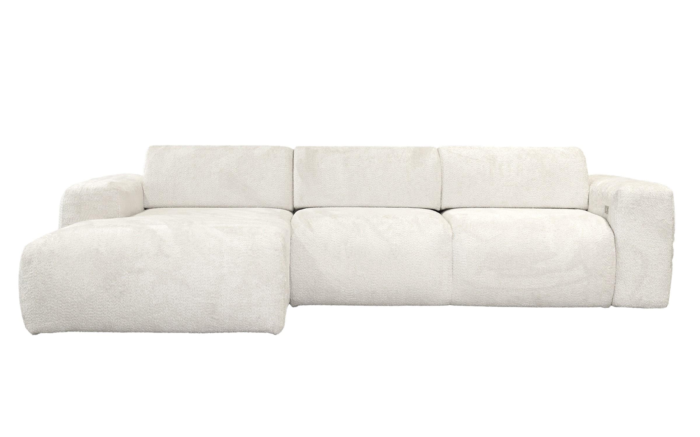 Extendable corner sofa with electric mechanism Alegro, white  2