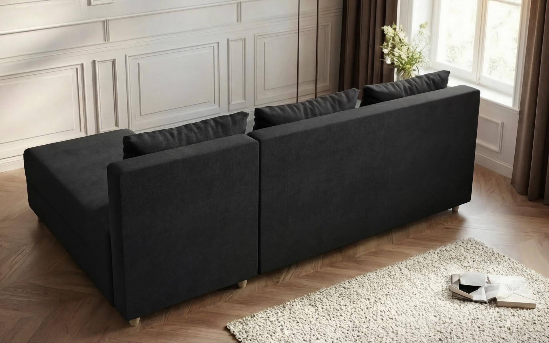 Extendable corner sofa Dafini, grey brown + brown  4
