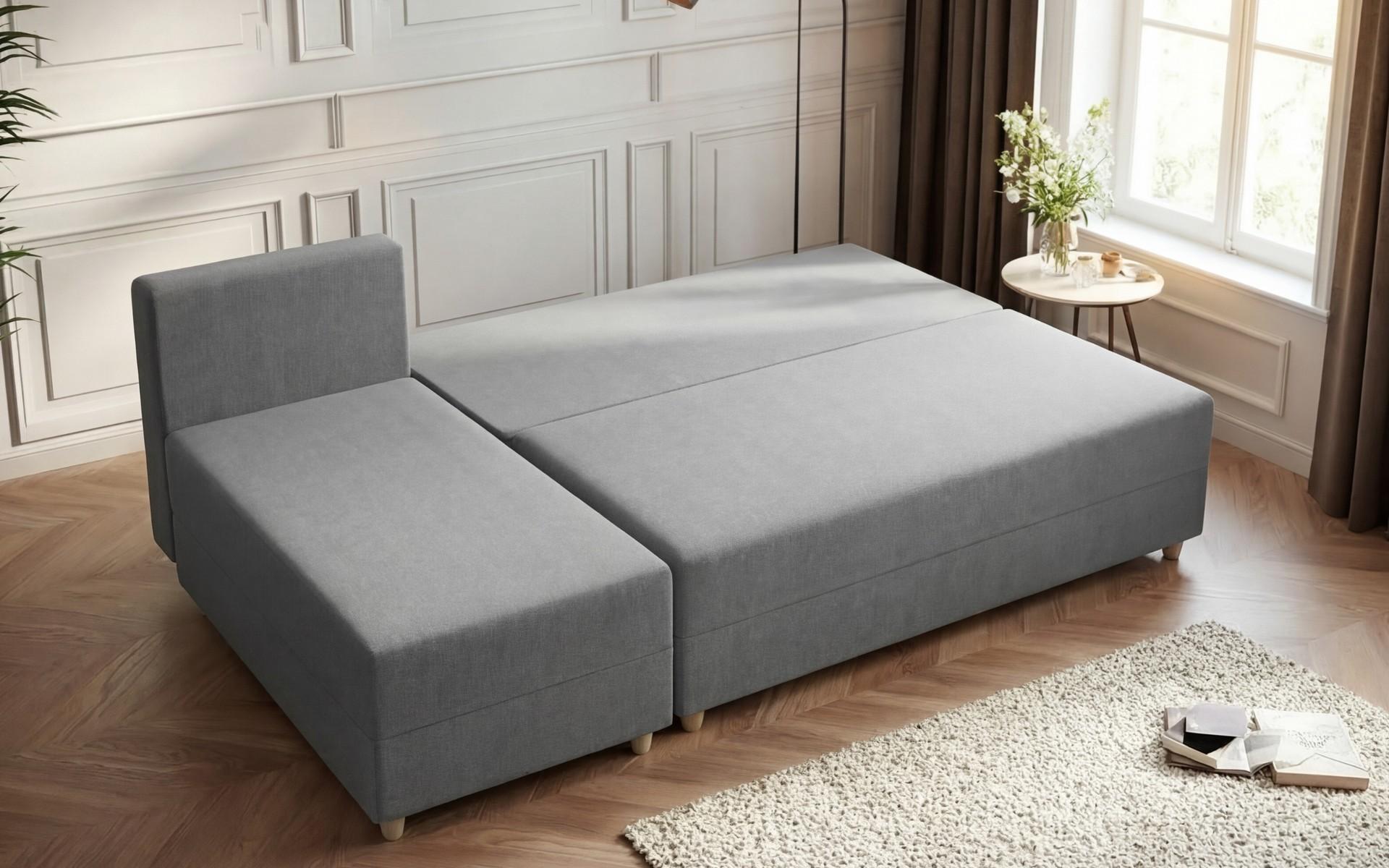 Extendable corner sofa Dafini, grey + burgundy  5