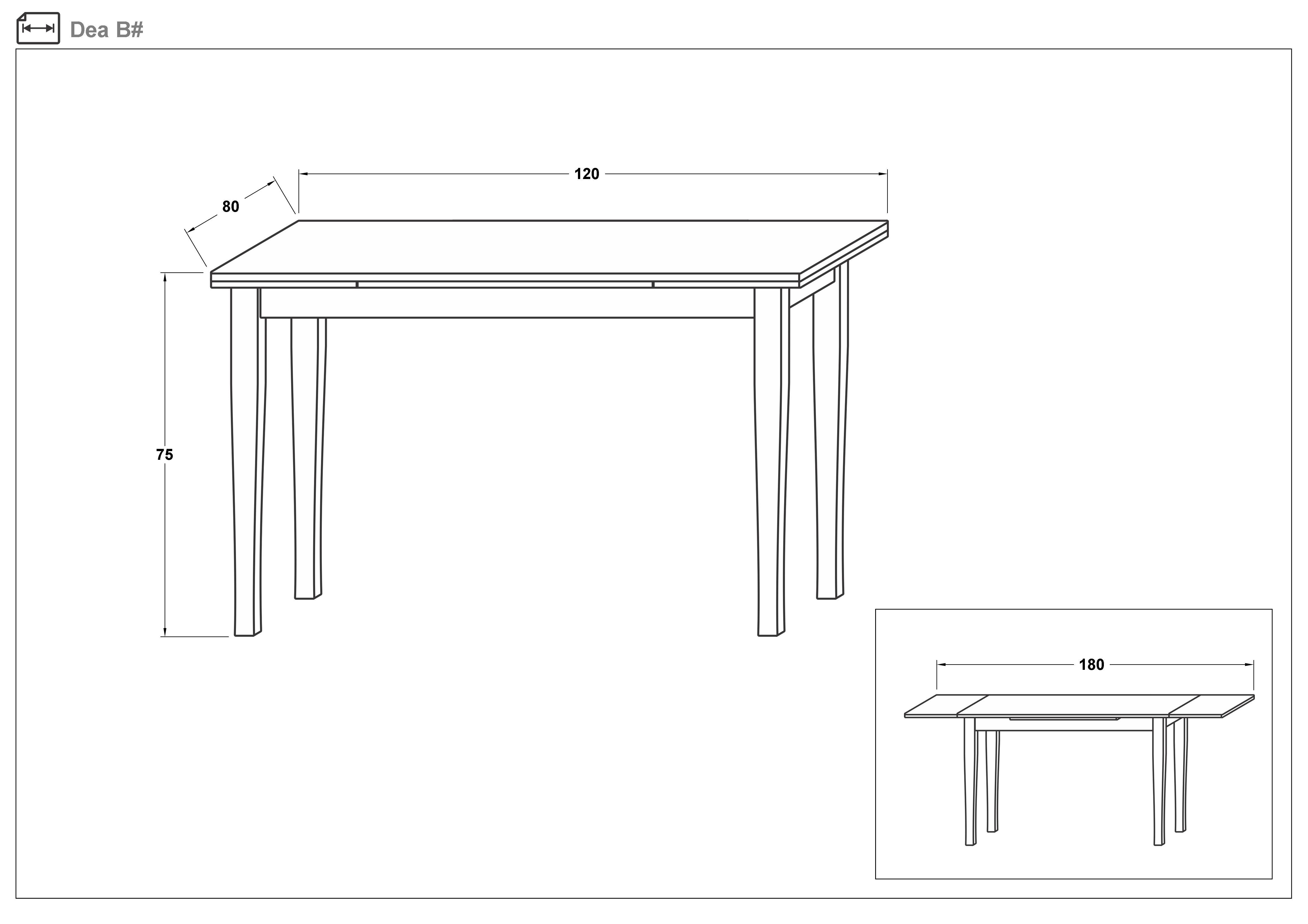 Dining table /extendable/ Deya, Wenge  2