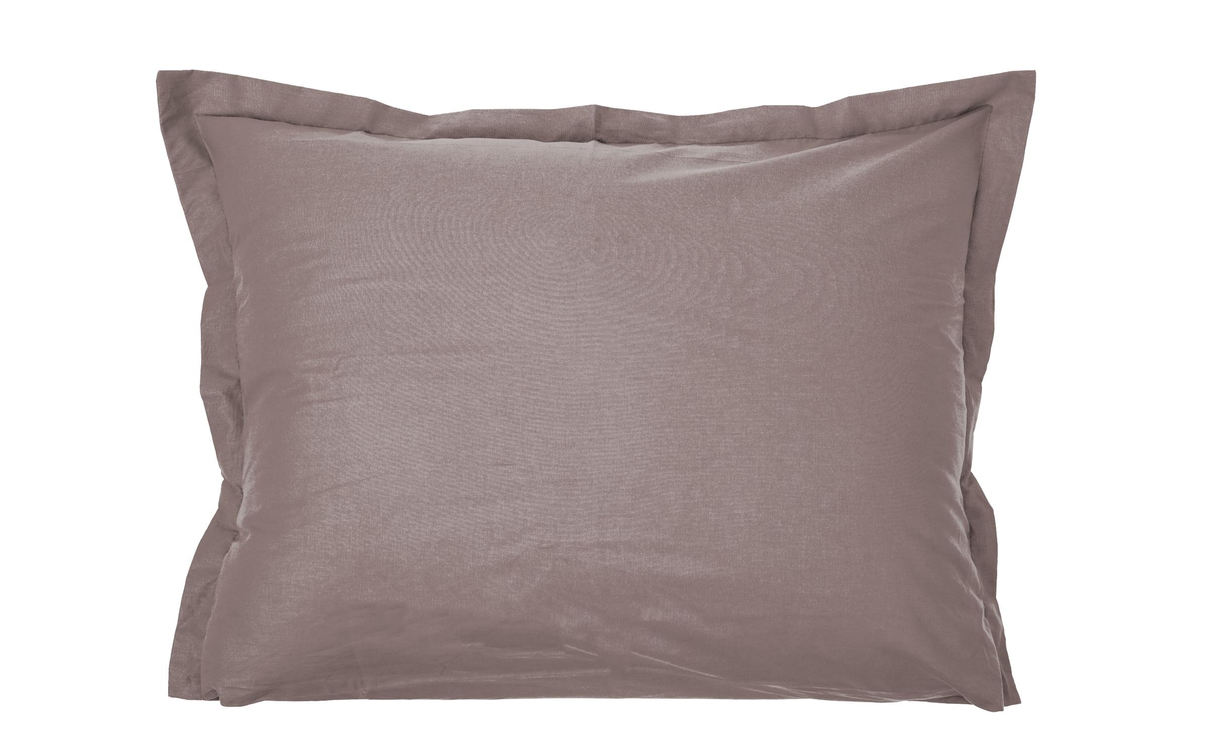 Pillowcase with edging 50/70 cm Ranforce, dark beige, Ranforce  1