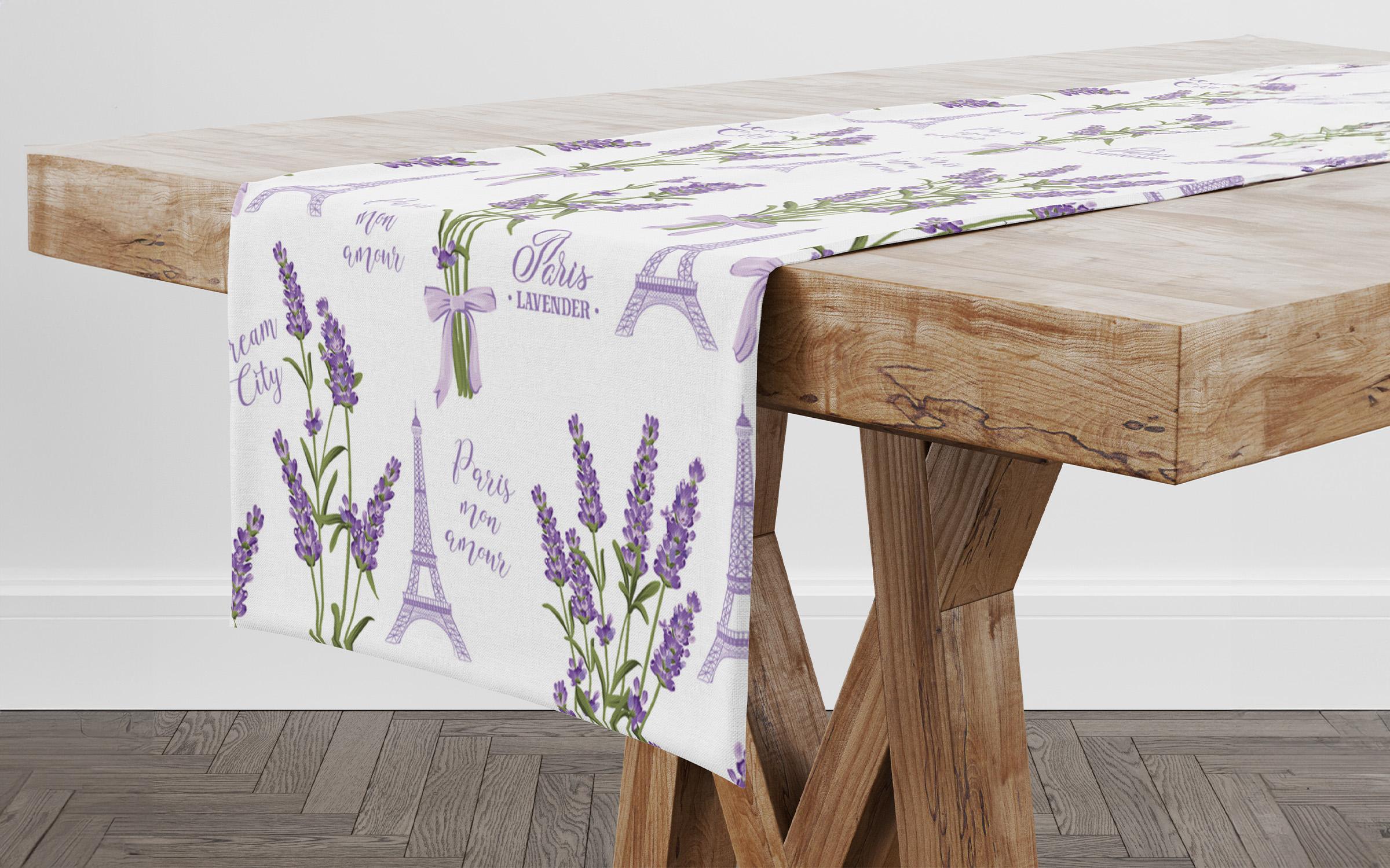 Table runner Lavender/Paris, 140/40 cm  1