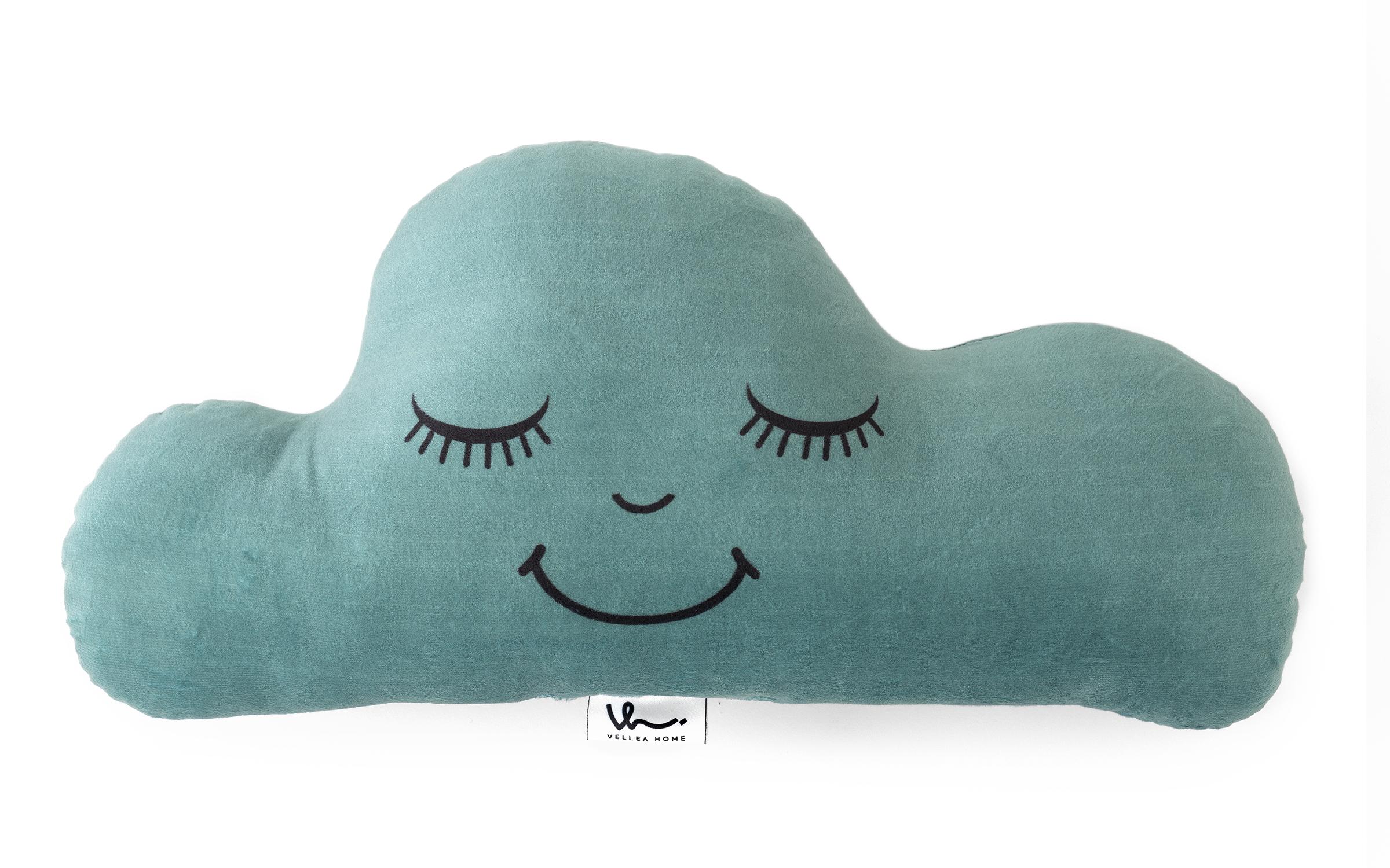 Throw pillow/ Cloud, turquoise  1