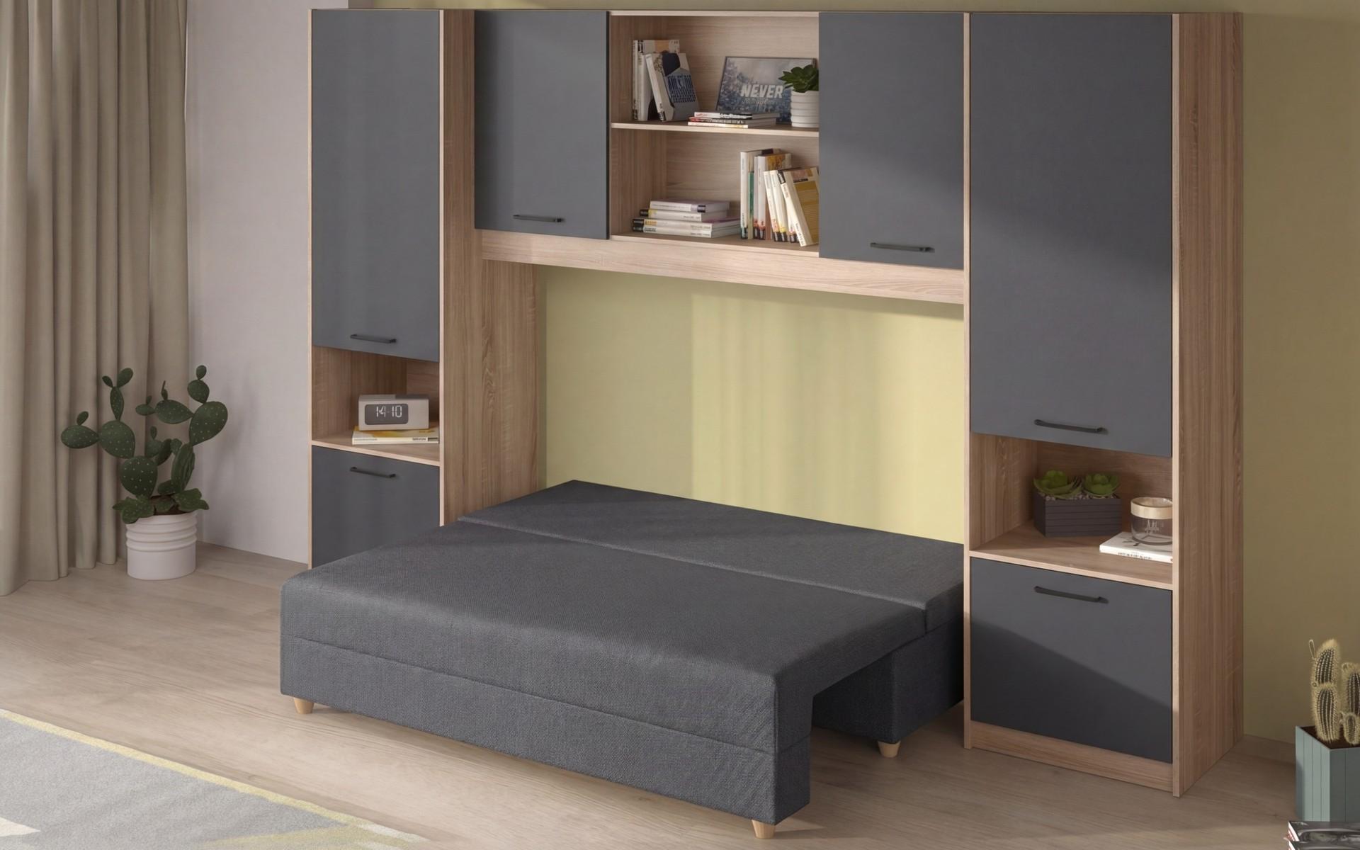 Set Diema, Sonoma oak + anthracite matt + dark grey  3