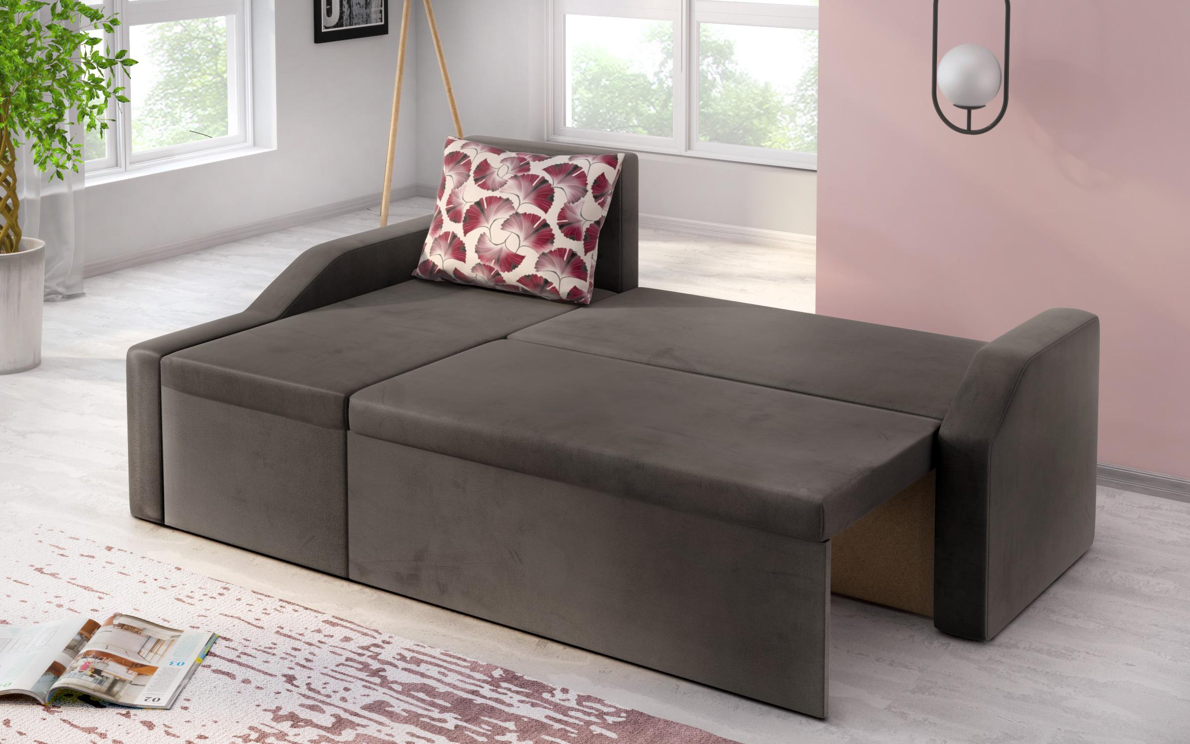 Extendable sofa Addison S, brown  7