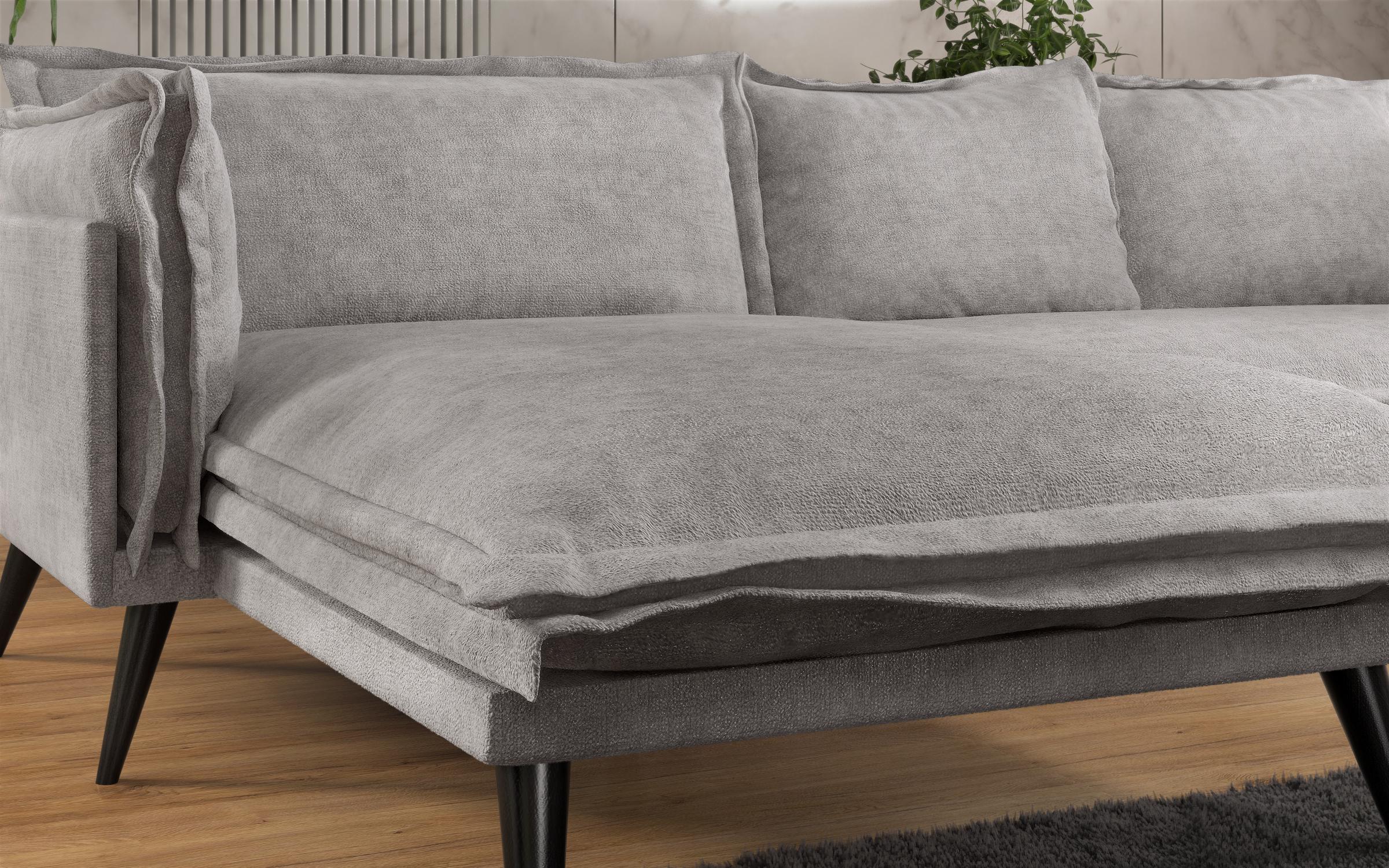 Corner sofa Alberto Extra, light grey  9