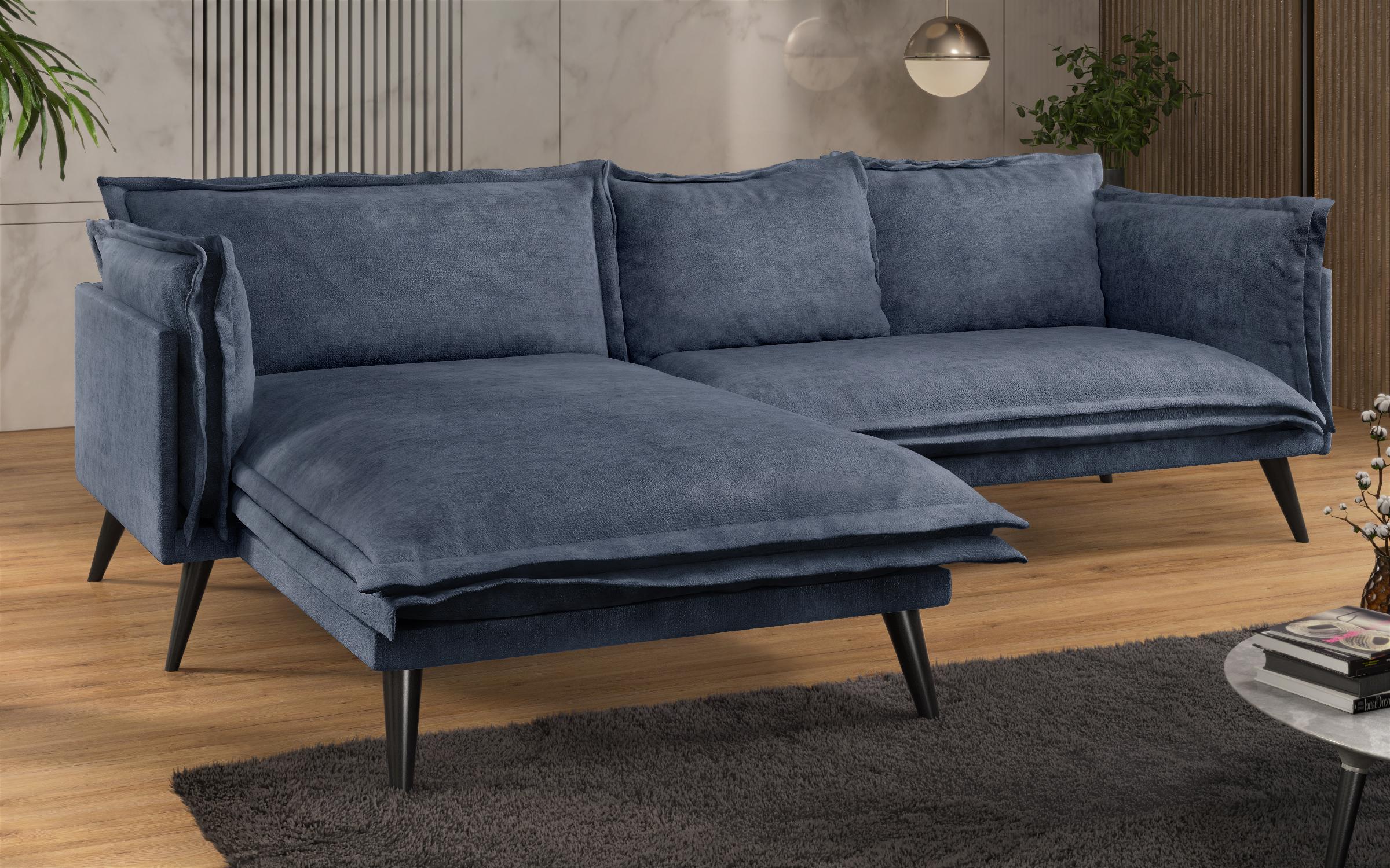 Corner sofa Alberto Extra, blue  4