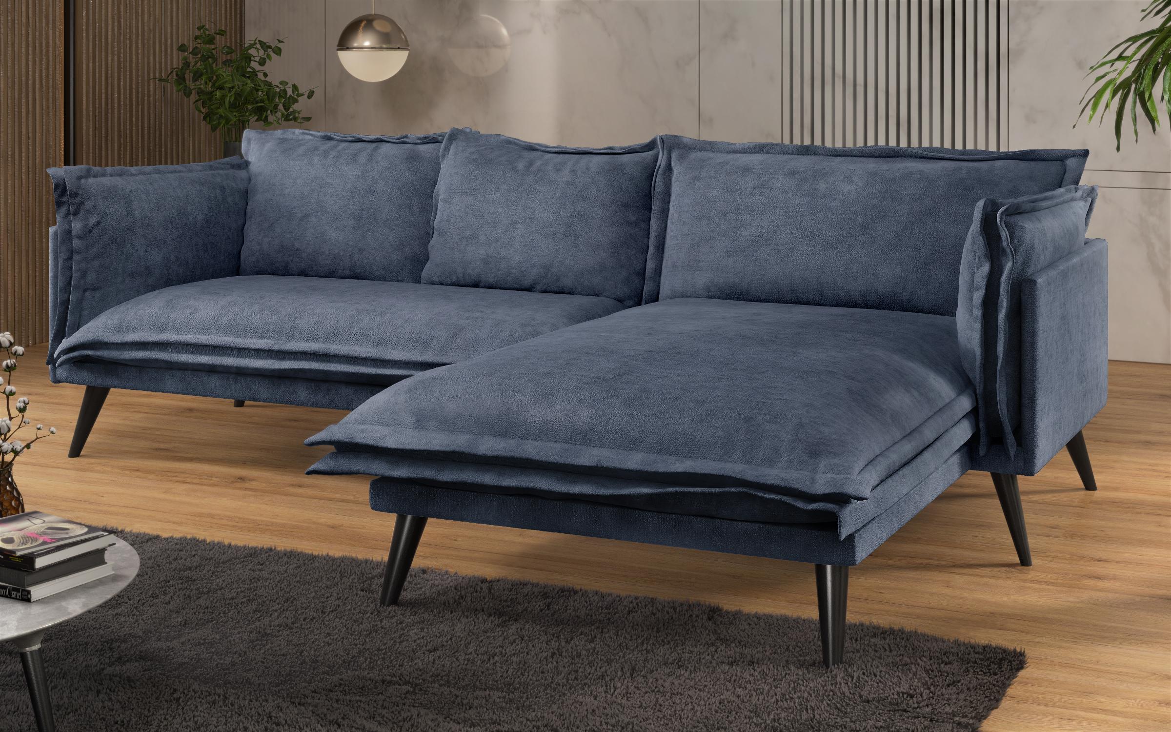 Corner sofa Alberto Extra, blue  4