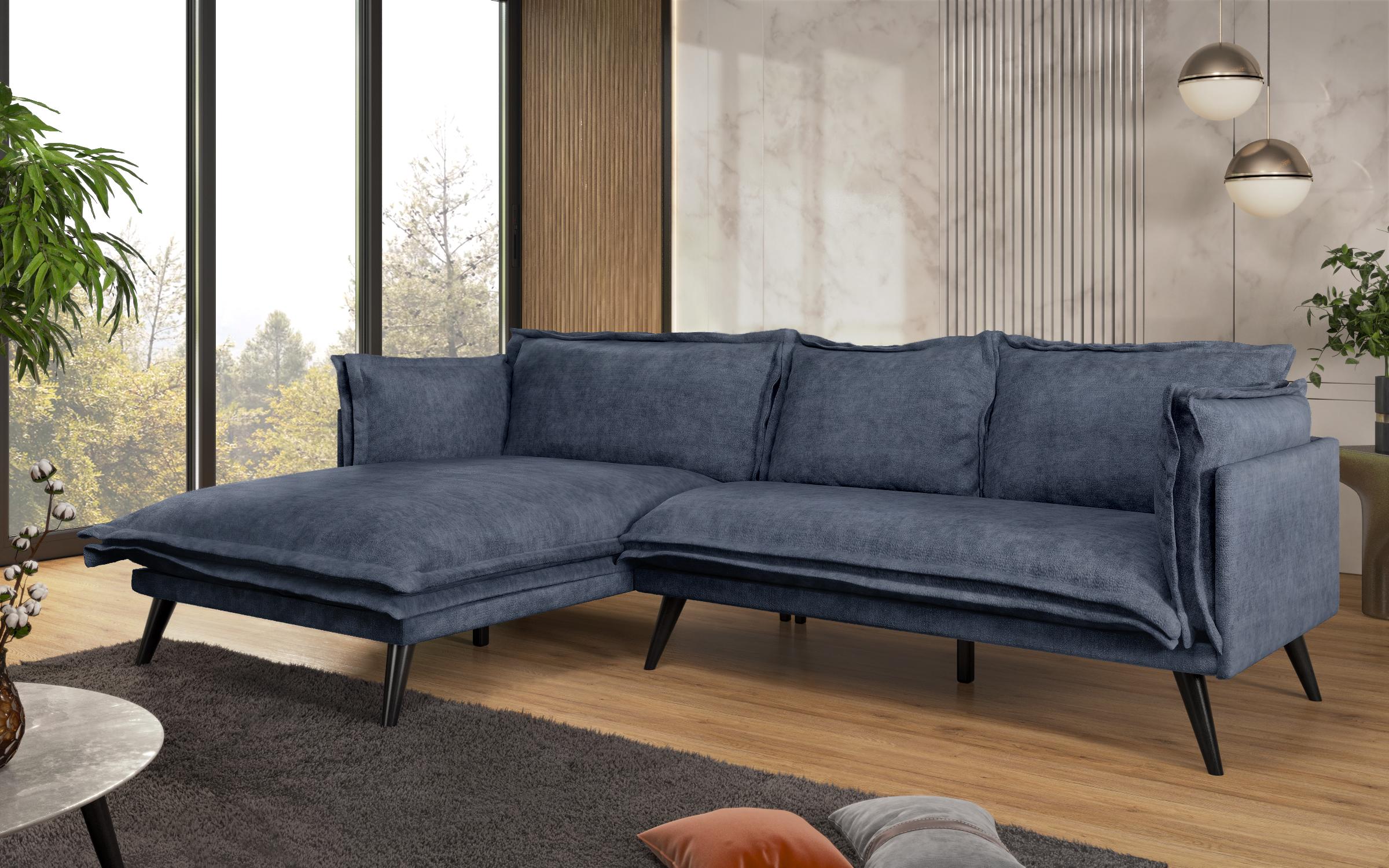 Corner sofa Alberto Extra, blue  5