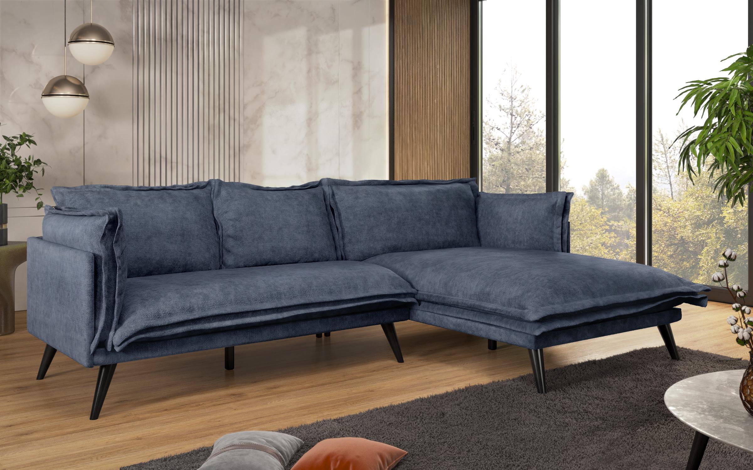 Corner sofa Alberto Extra, blue  5