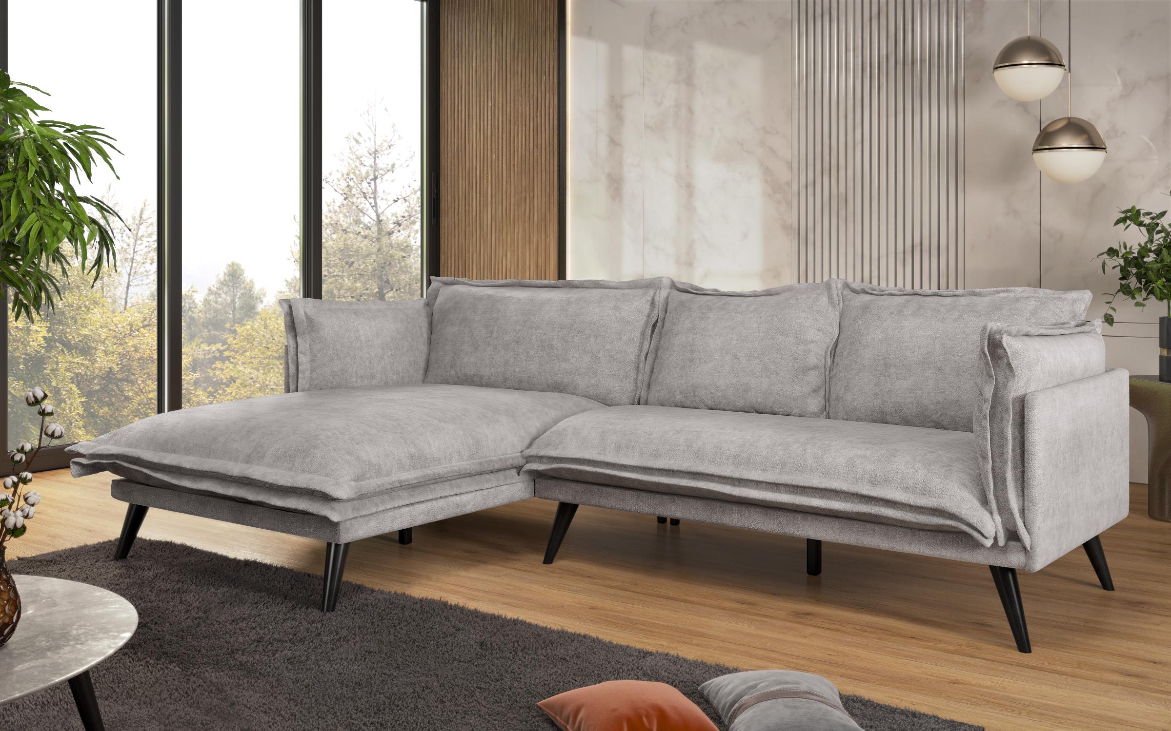 Corner sofa Alberto Extra, light grey  5