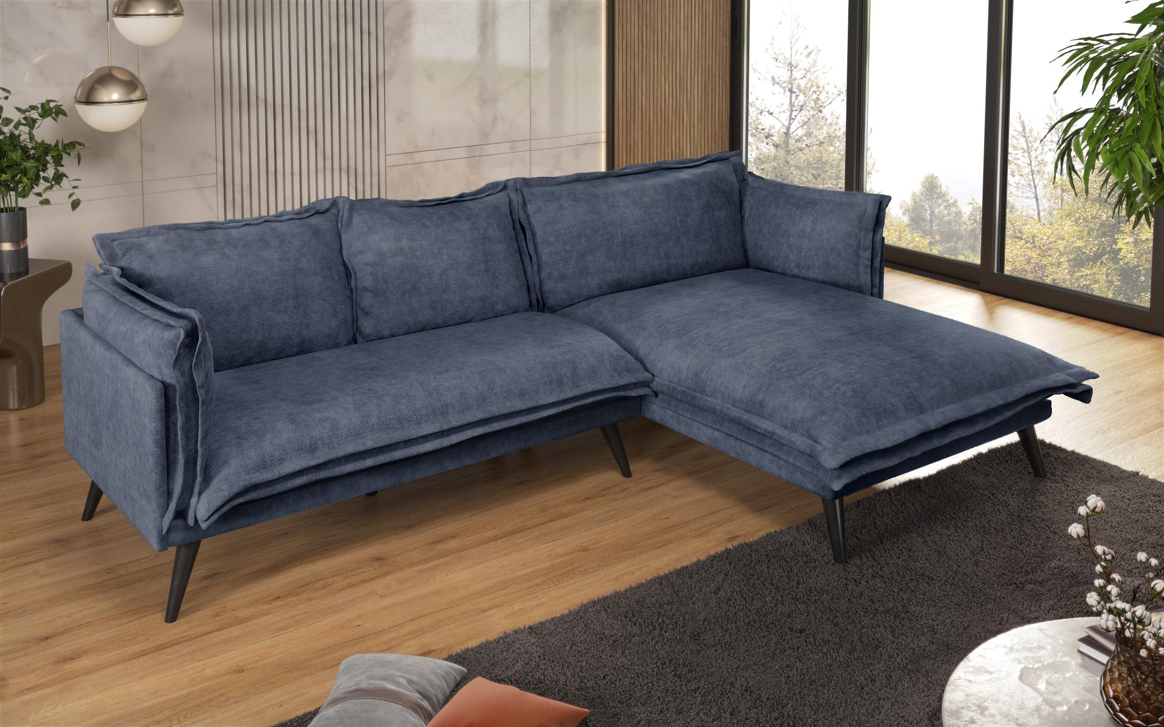 Corner sofa Alberto Extra, blue  6