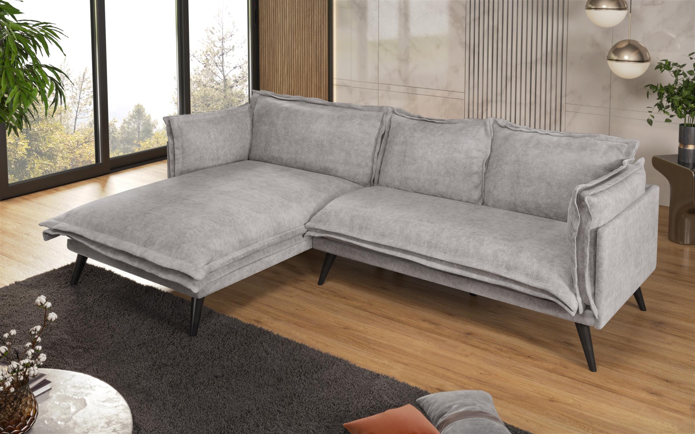Corner sofa Alberto Extra, light grey  6
