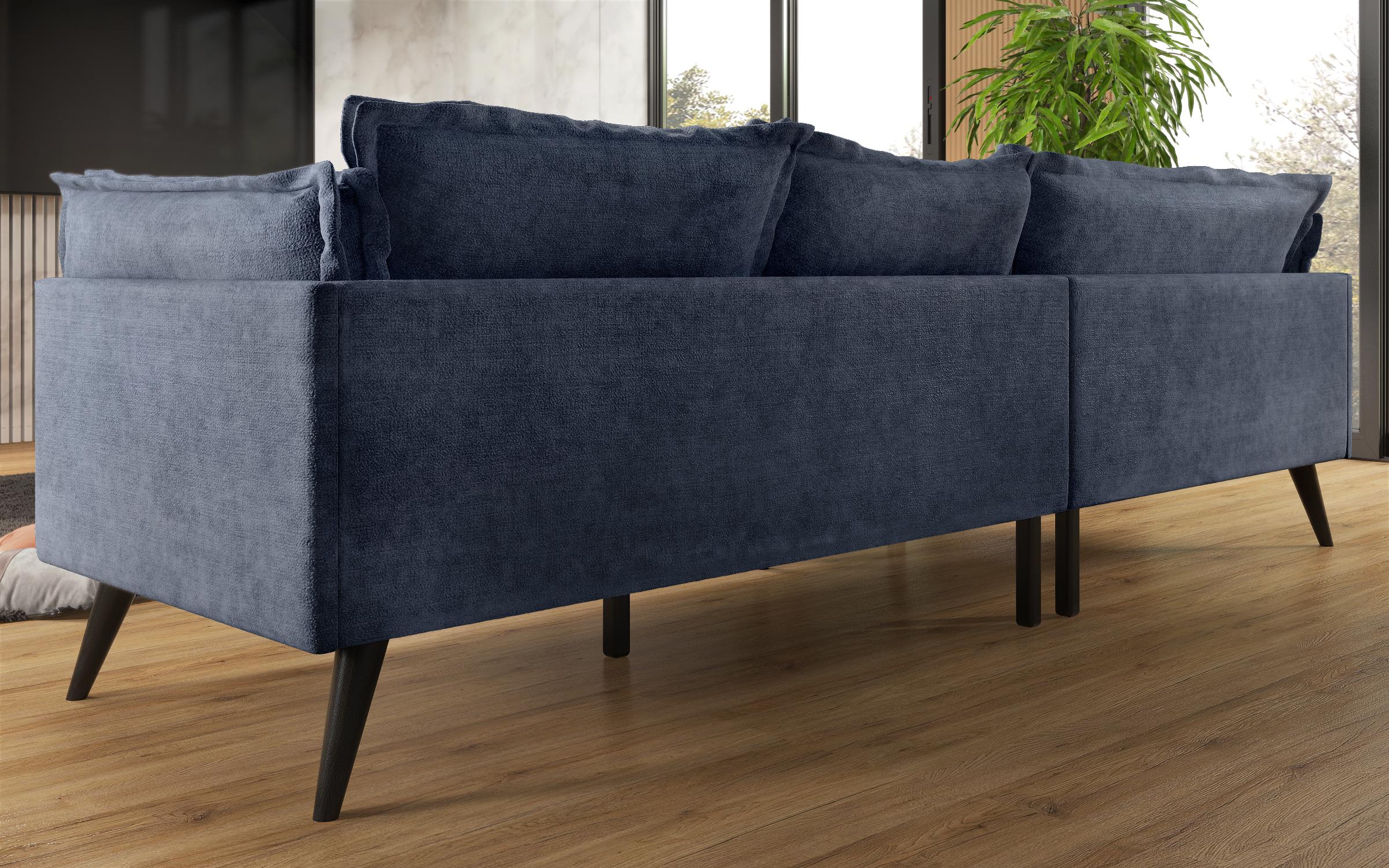 Corner sofa Alberto Extra, blue  7