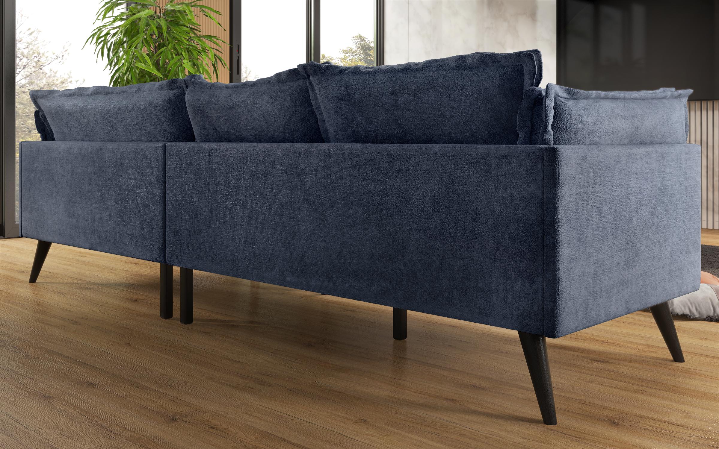 Corner sofa Alberto Extra, blue  7