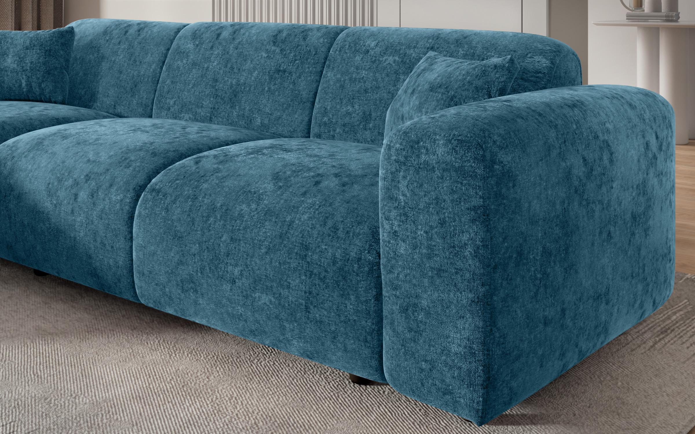 Extendable corner sofa Alegro, turquoise  7