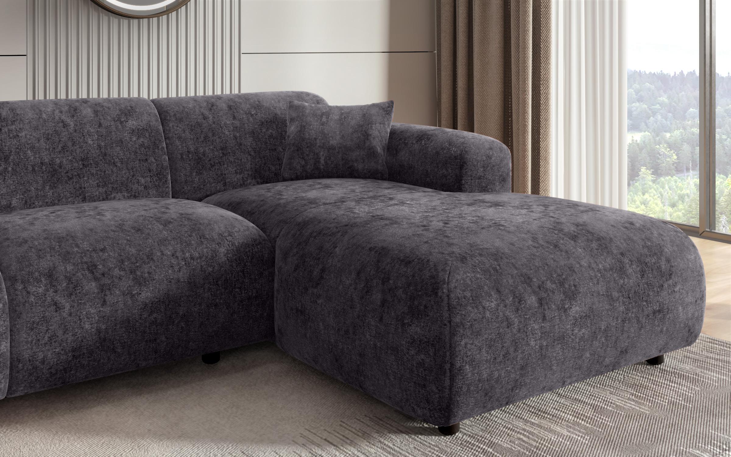 Corner sofa Alegro, dark grey  3