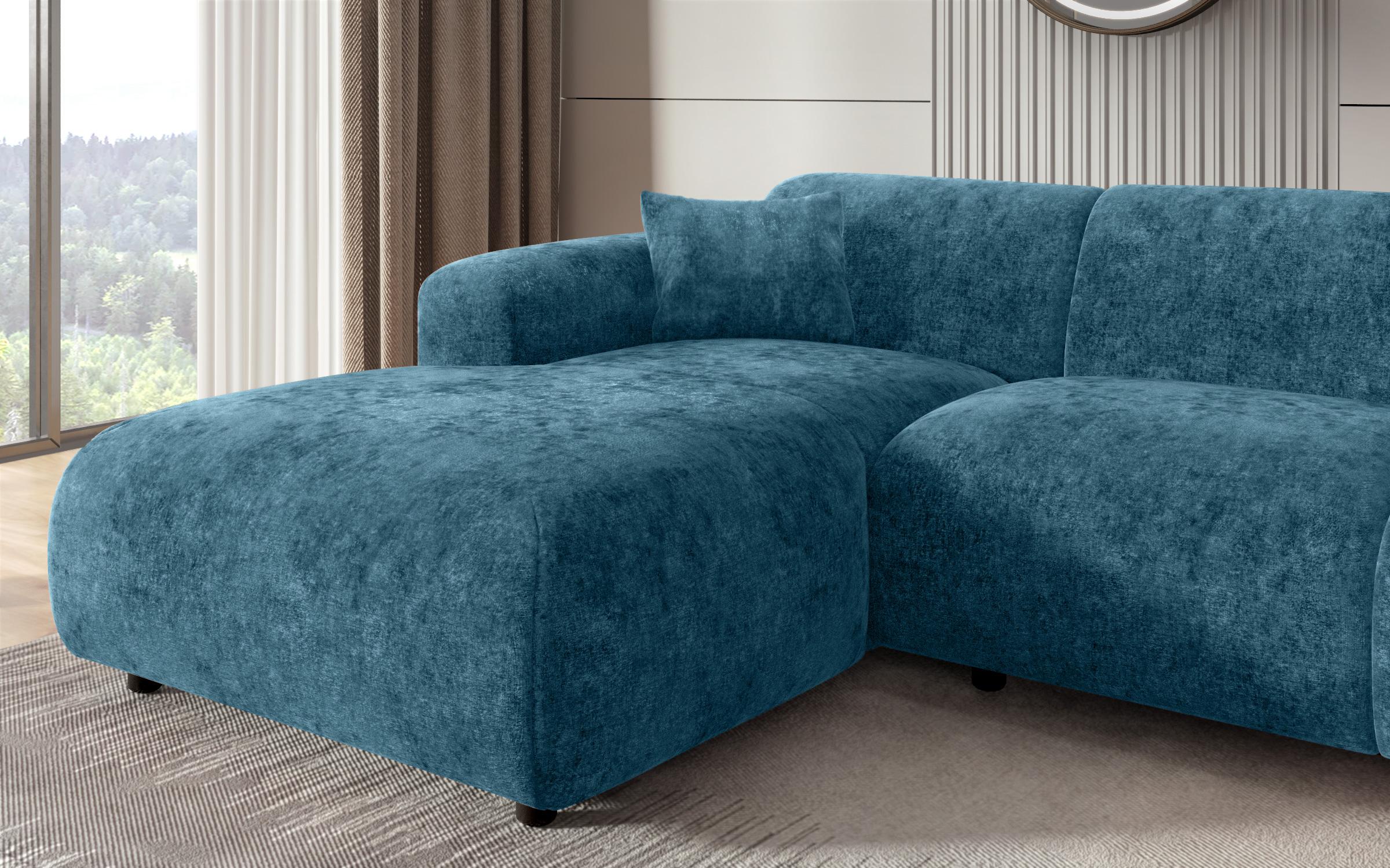 Extendable corner sofa Alegro, turquoise  6