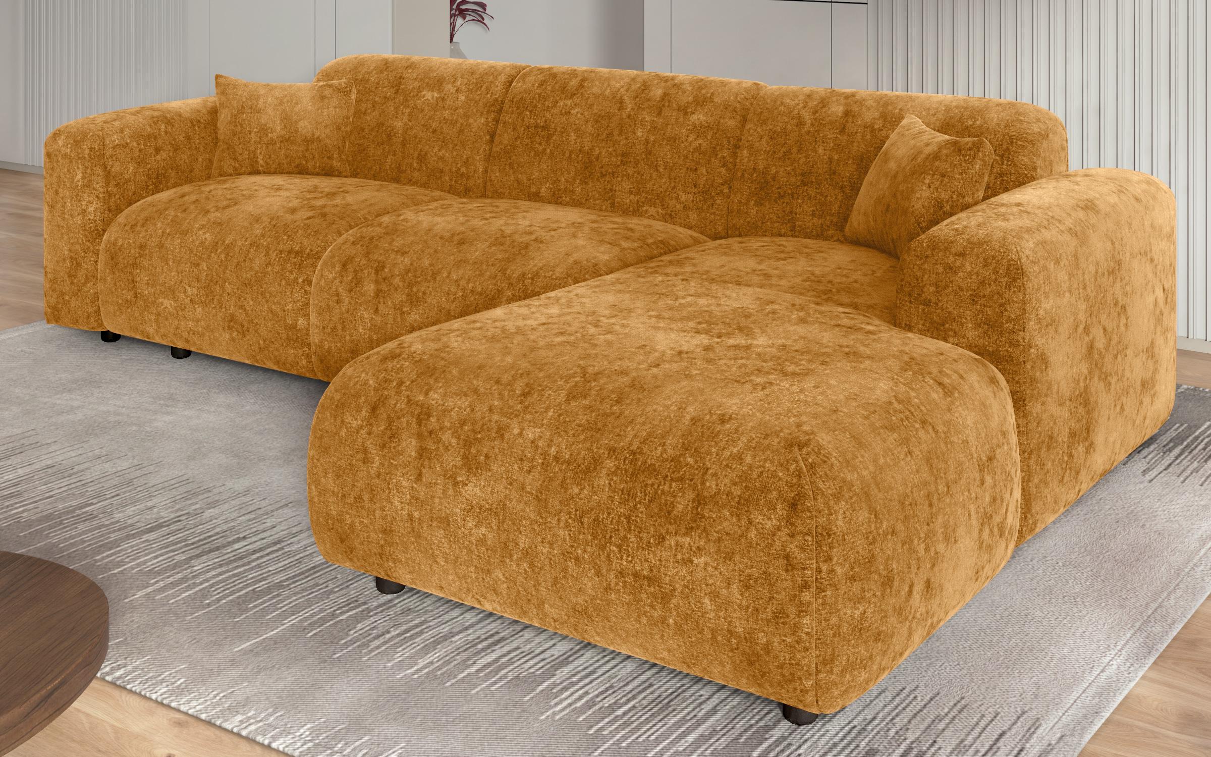 Corner sofa Alegro, yellow  3