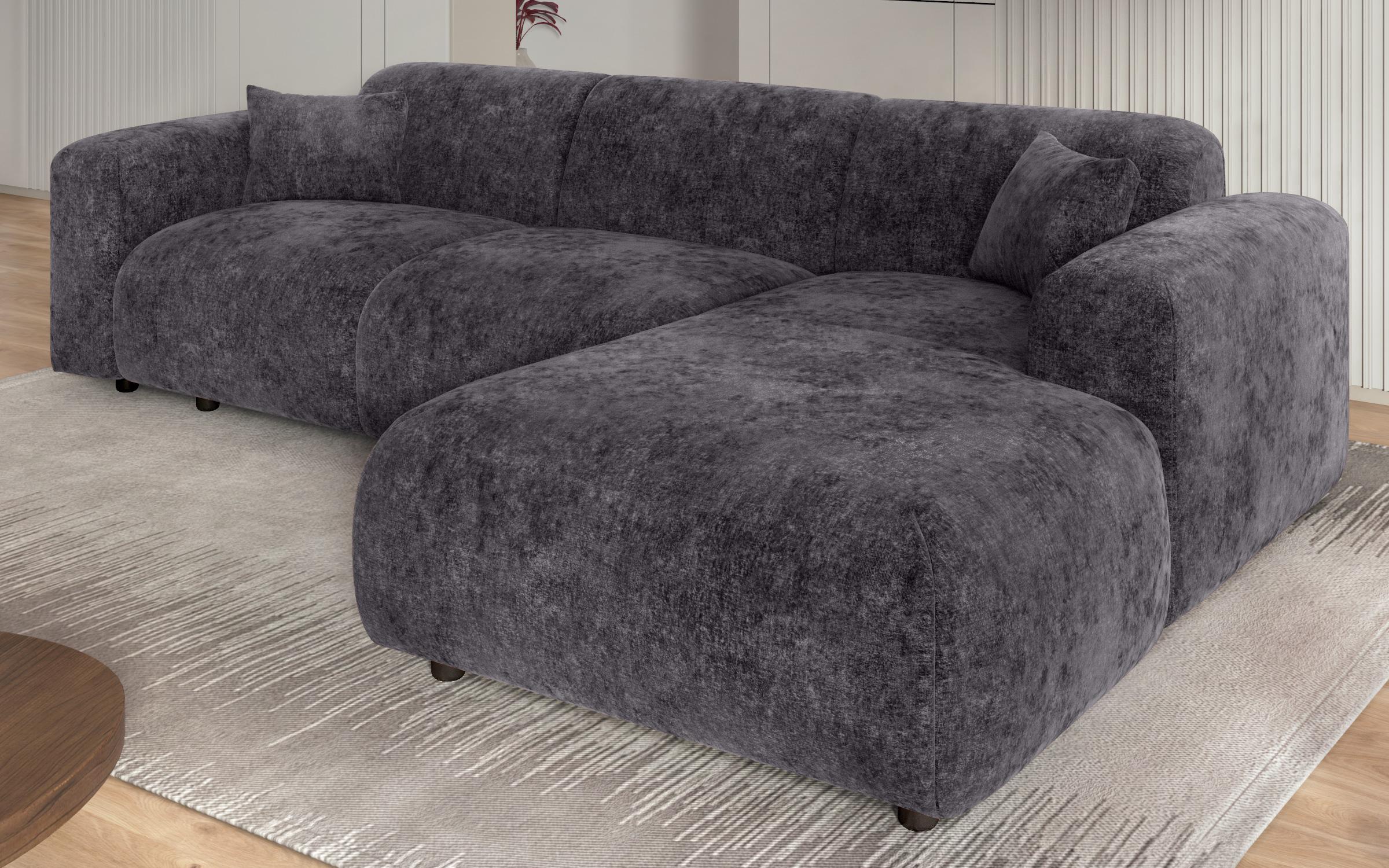 Corner sofa Alegro, dark grey  5