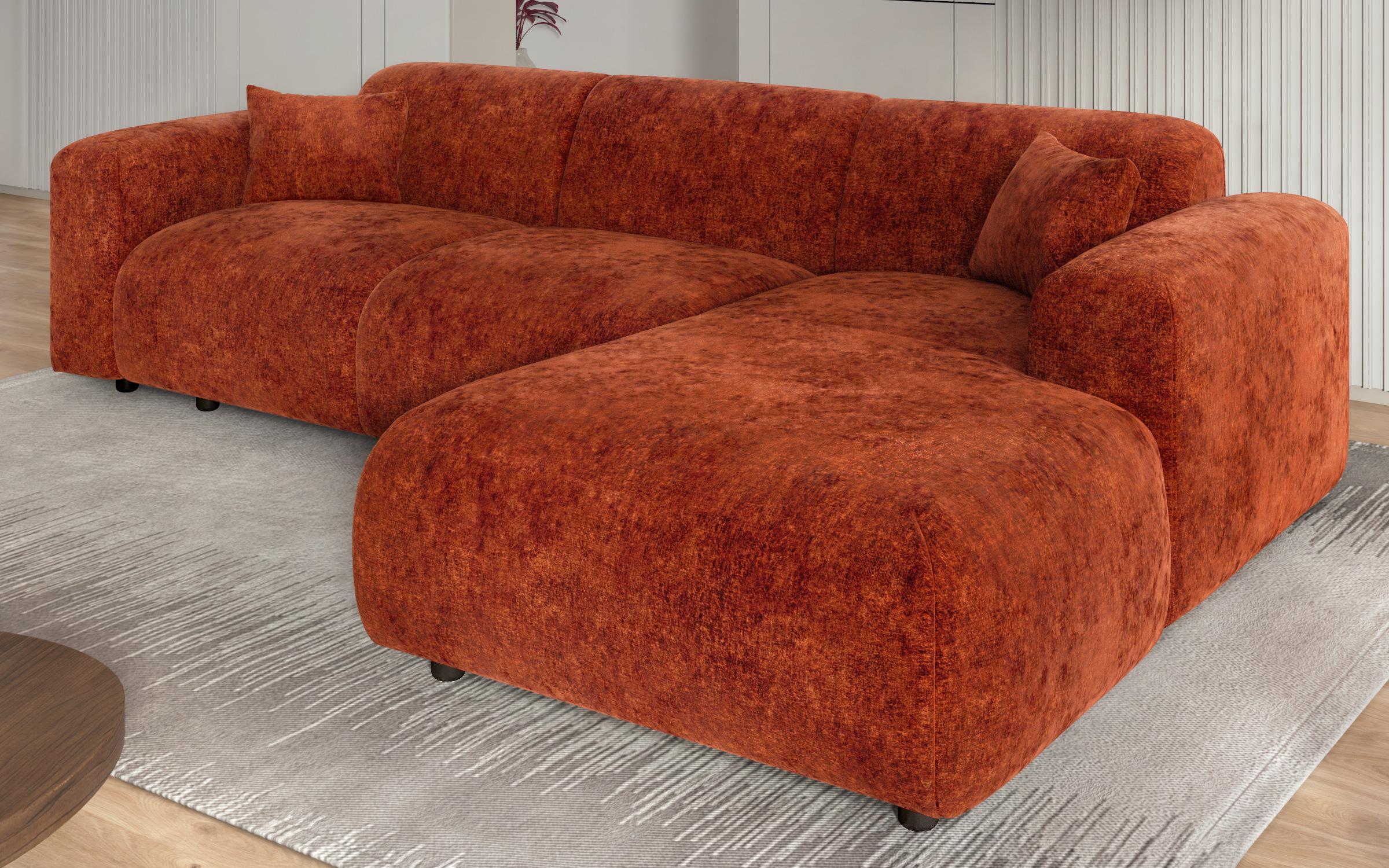 Corner sofa Alegro, orange  5