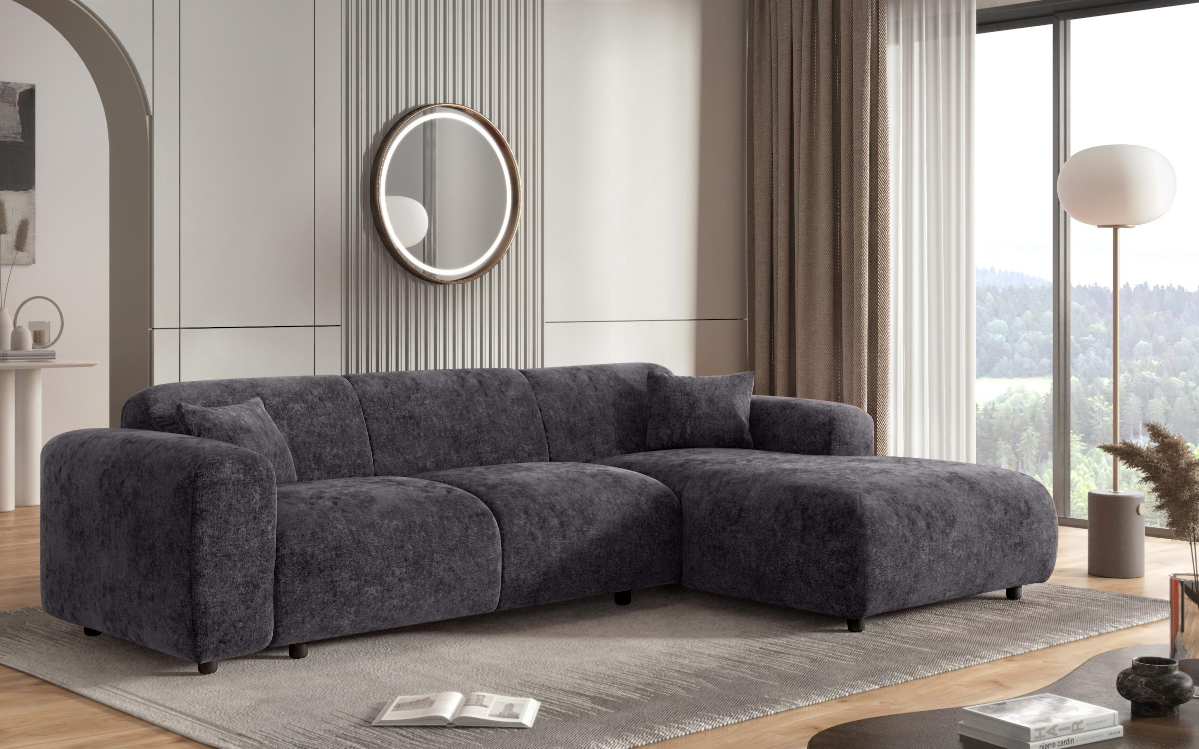 Corner sofa Alegro, dark grey  6