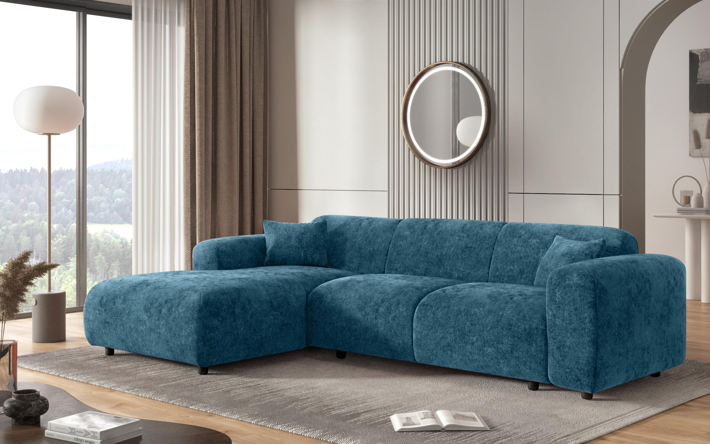 Extendable corner sofa Alegro, turquoise  8
