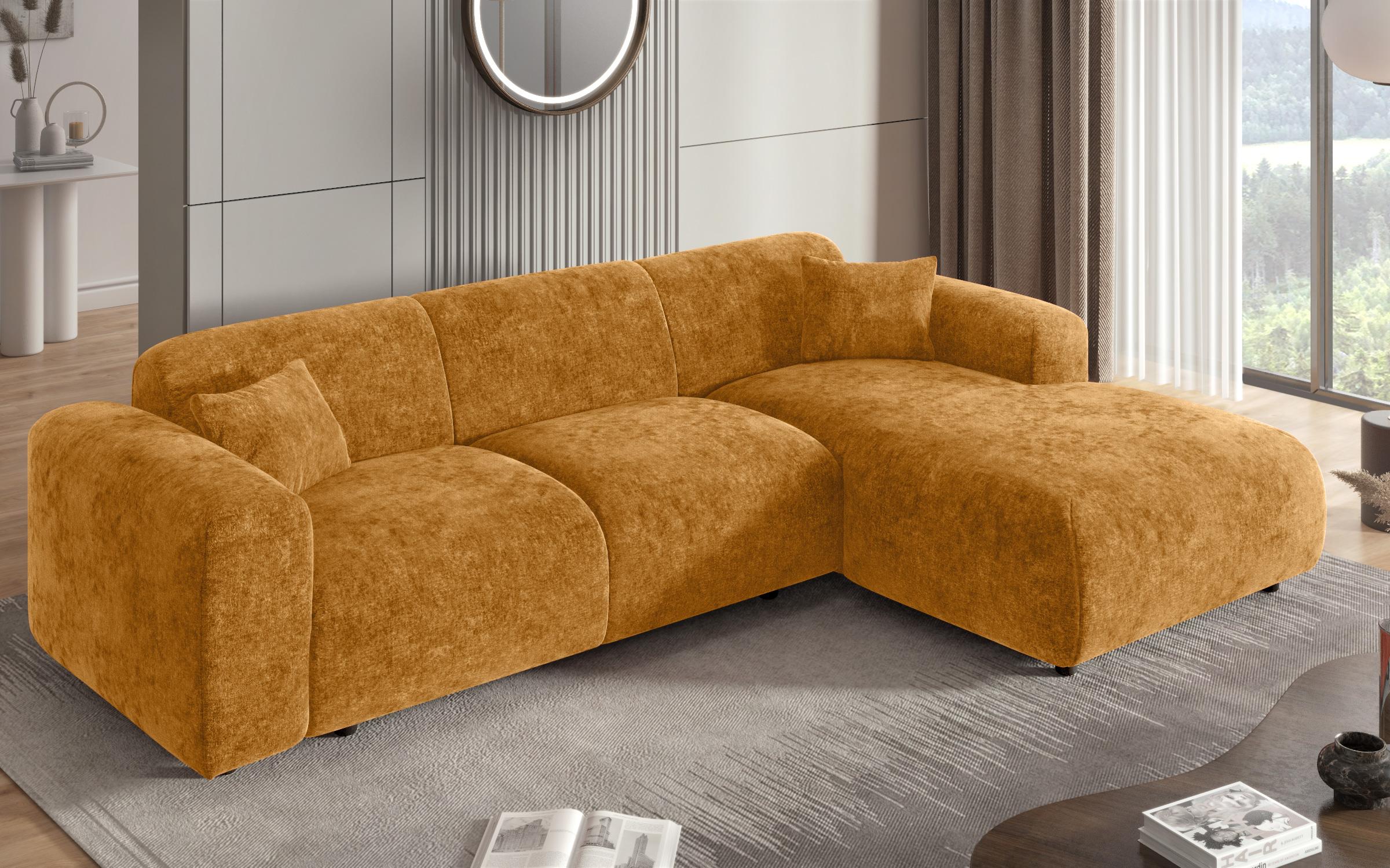 Corner sofa Alegro, yellow  7