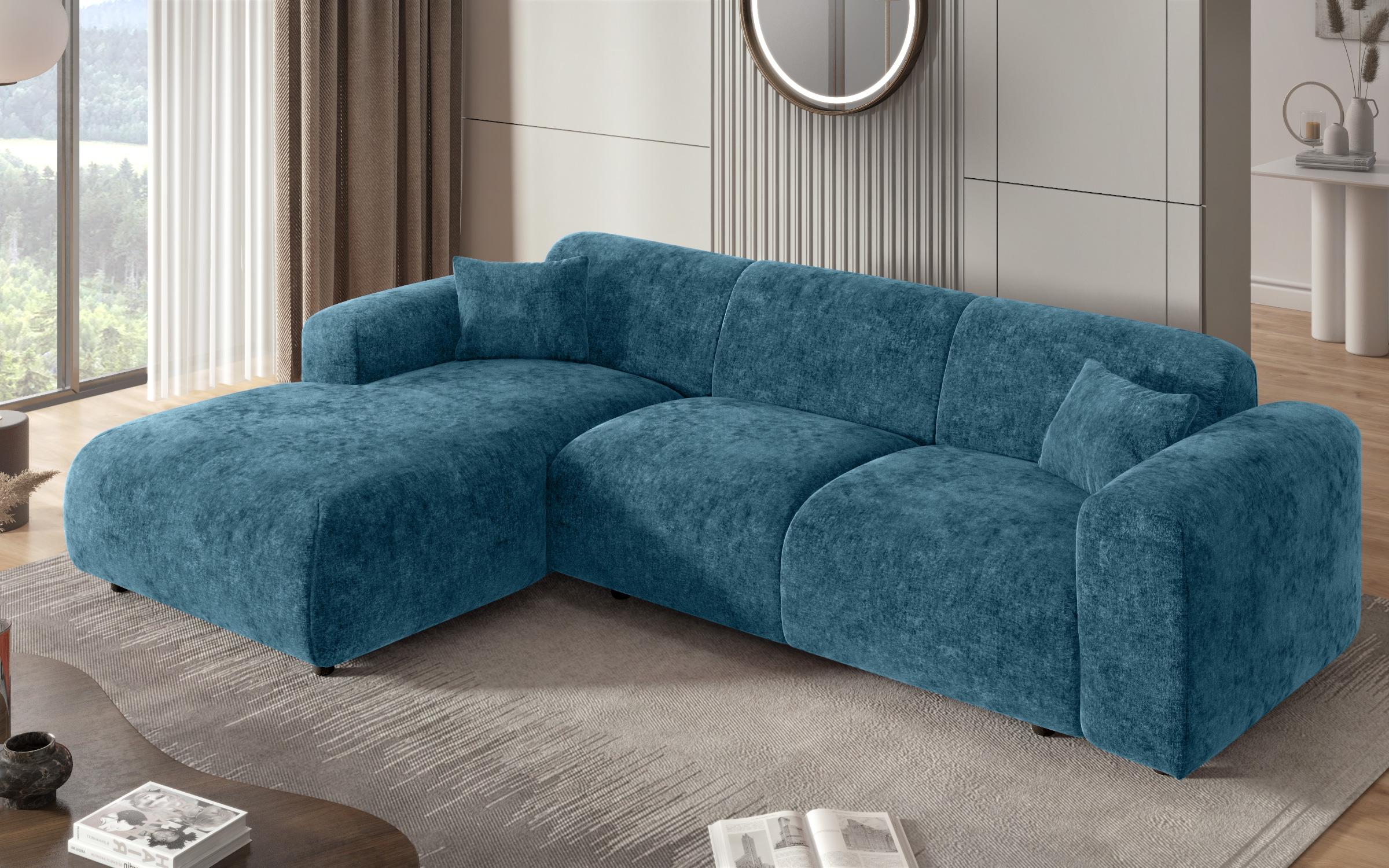 Extendable corner sofa Alegro, turquoise  9