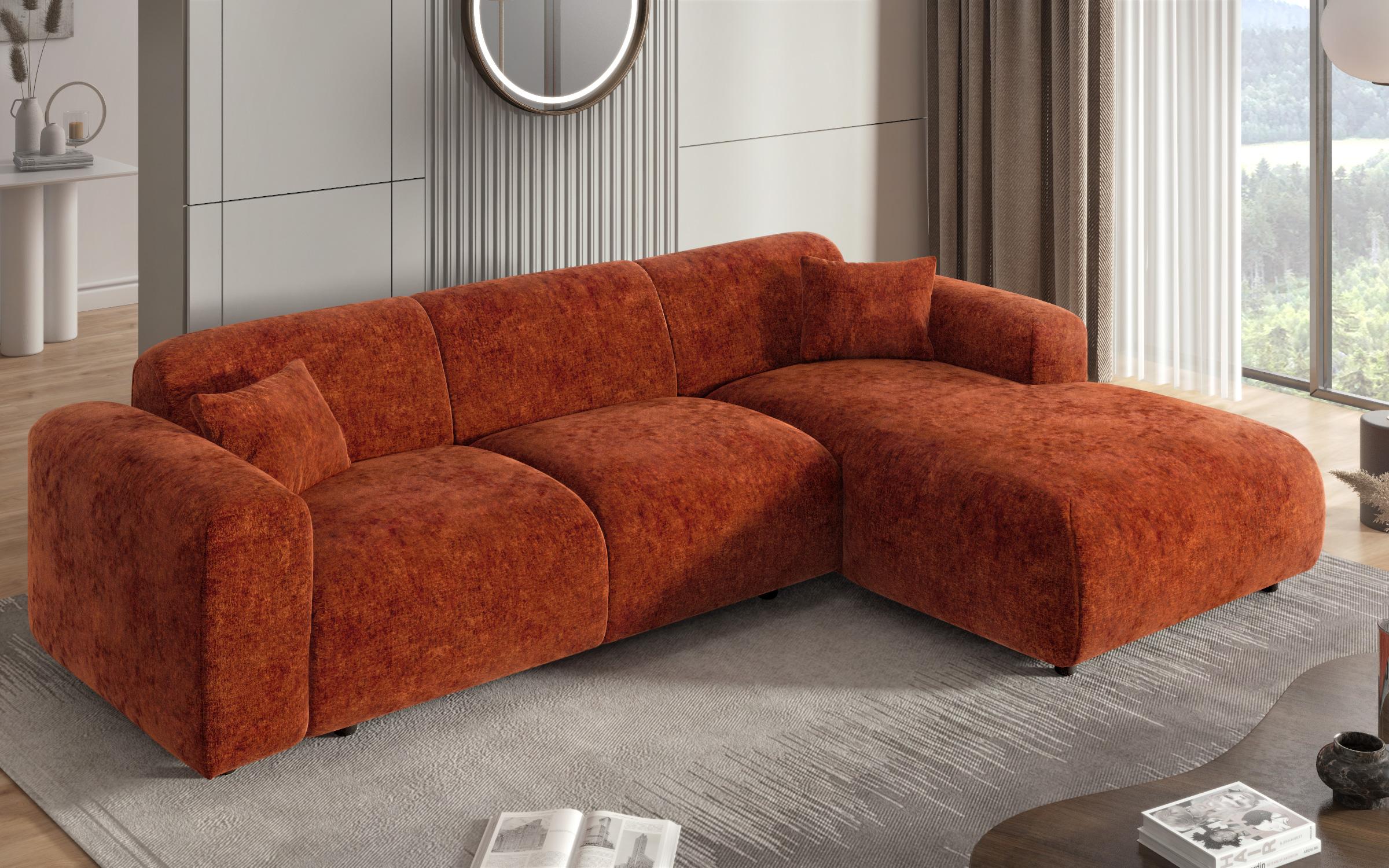 Corner sofa Alegro, orange  7