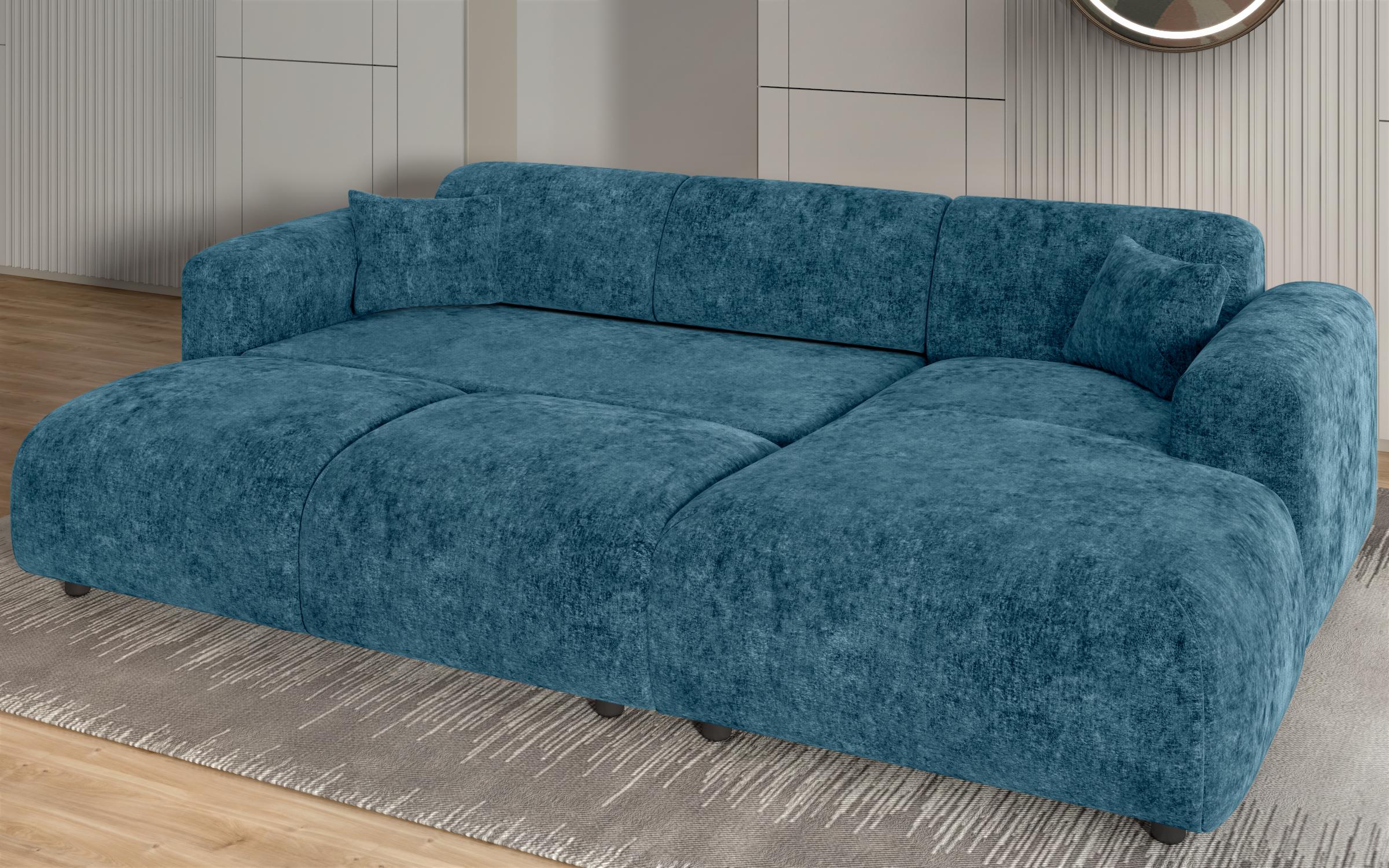 Extendable corner sofa Alegro, turquoise  4