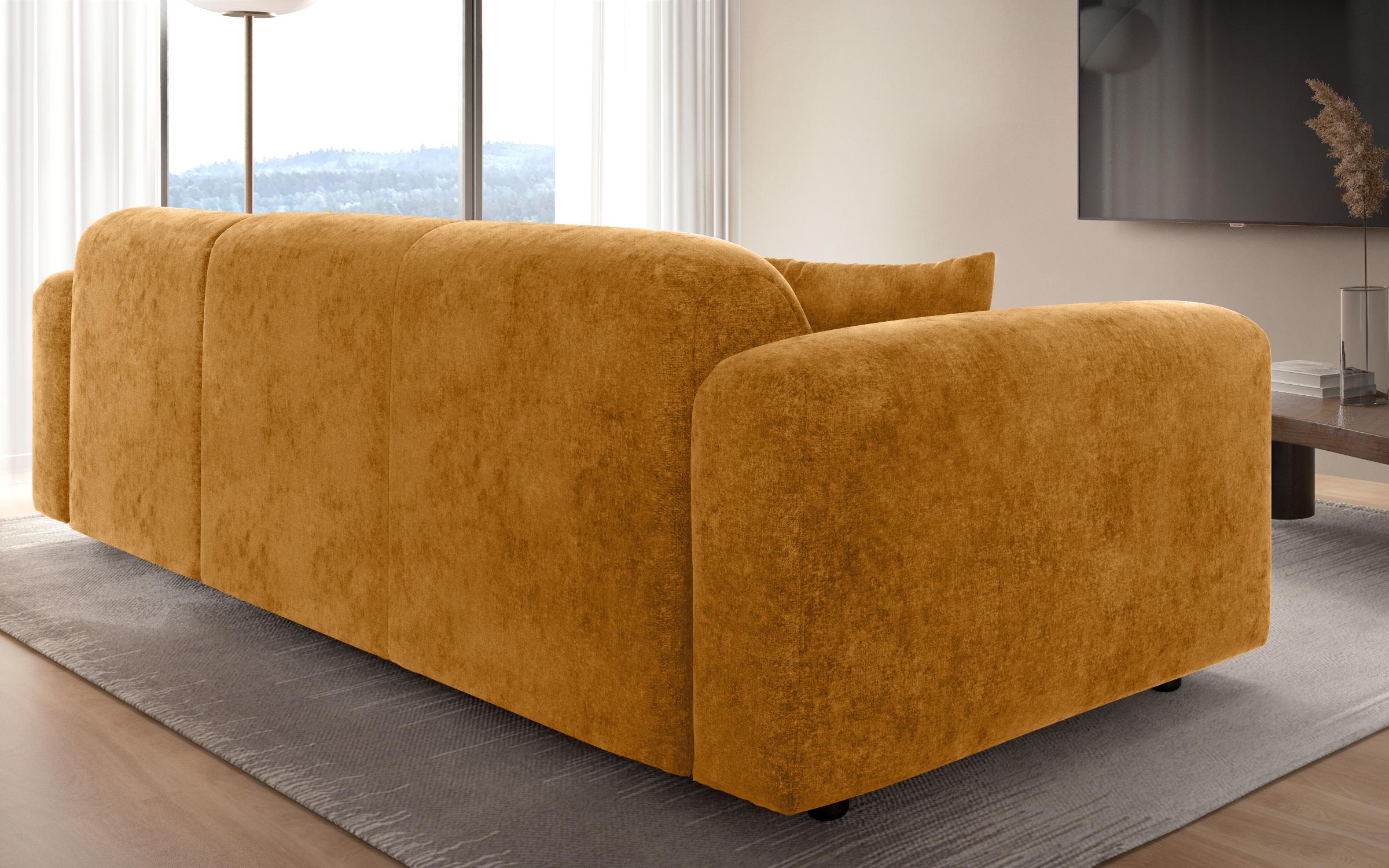 Corner sofa Alegro, yellow  8