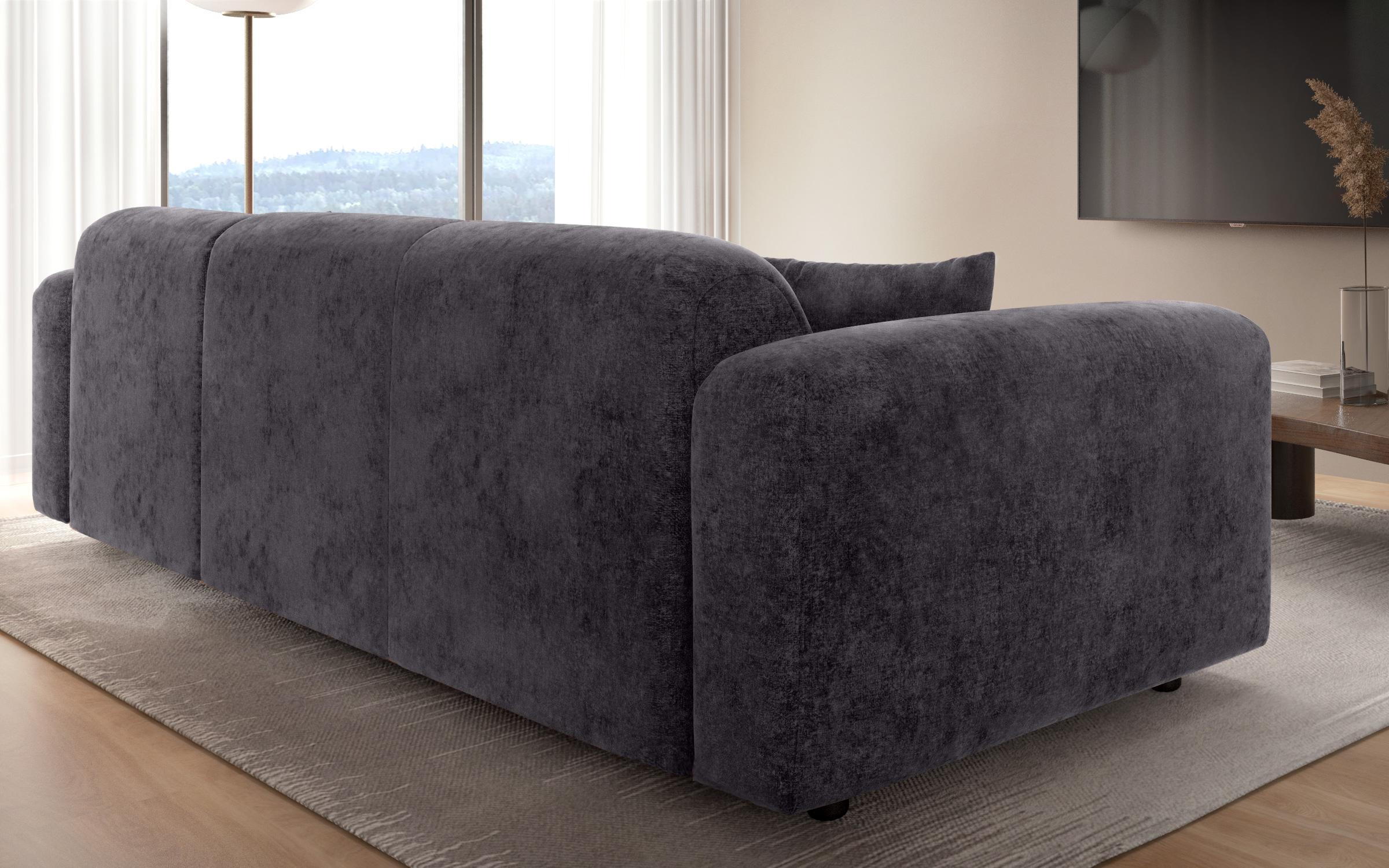 Corner sofa Alegro, dark grey  8