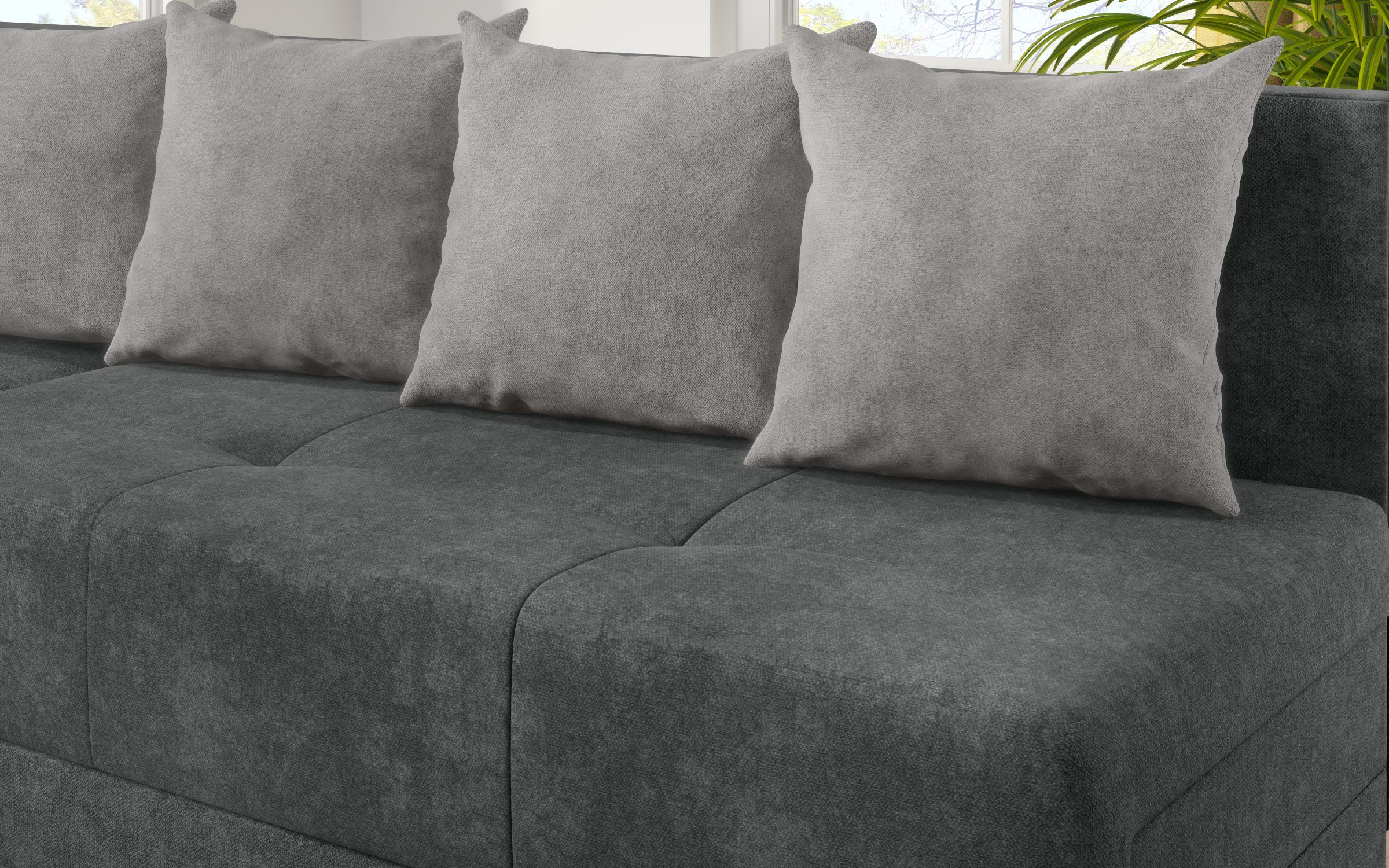 Extendable sofa Alora, grey + light grey  7