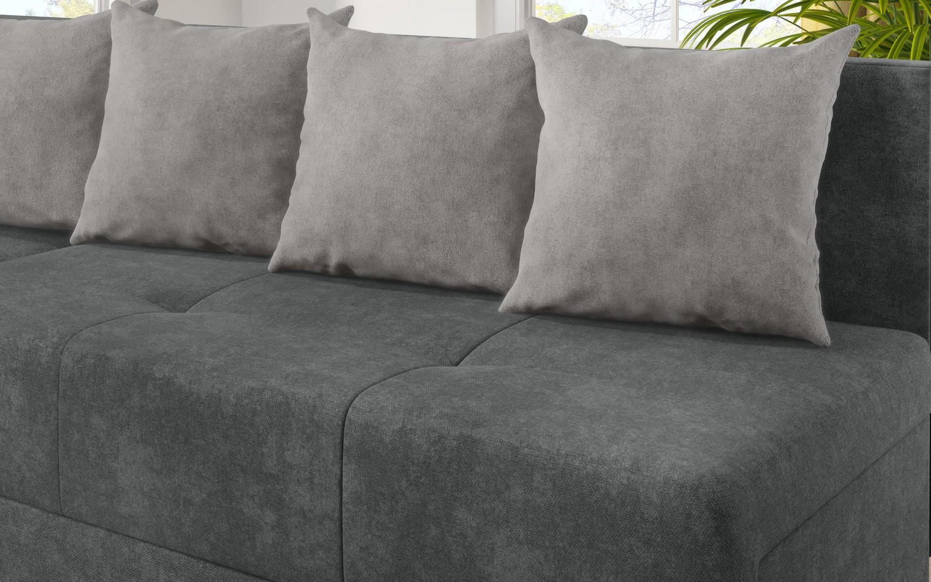 Extendable corner sofa Alora, grey + light grey  6