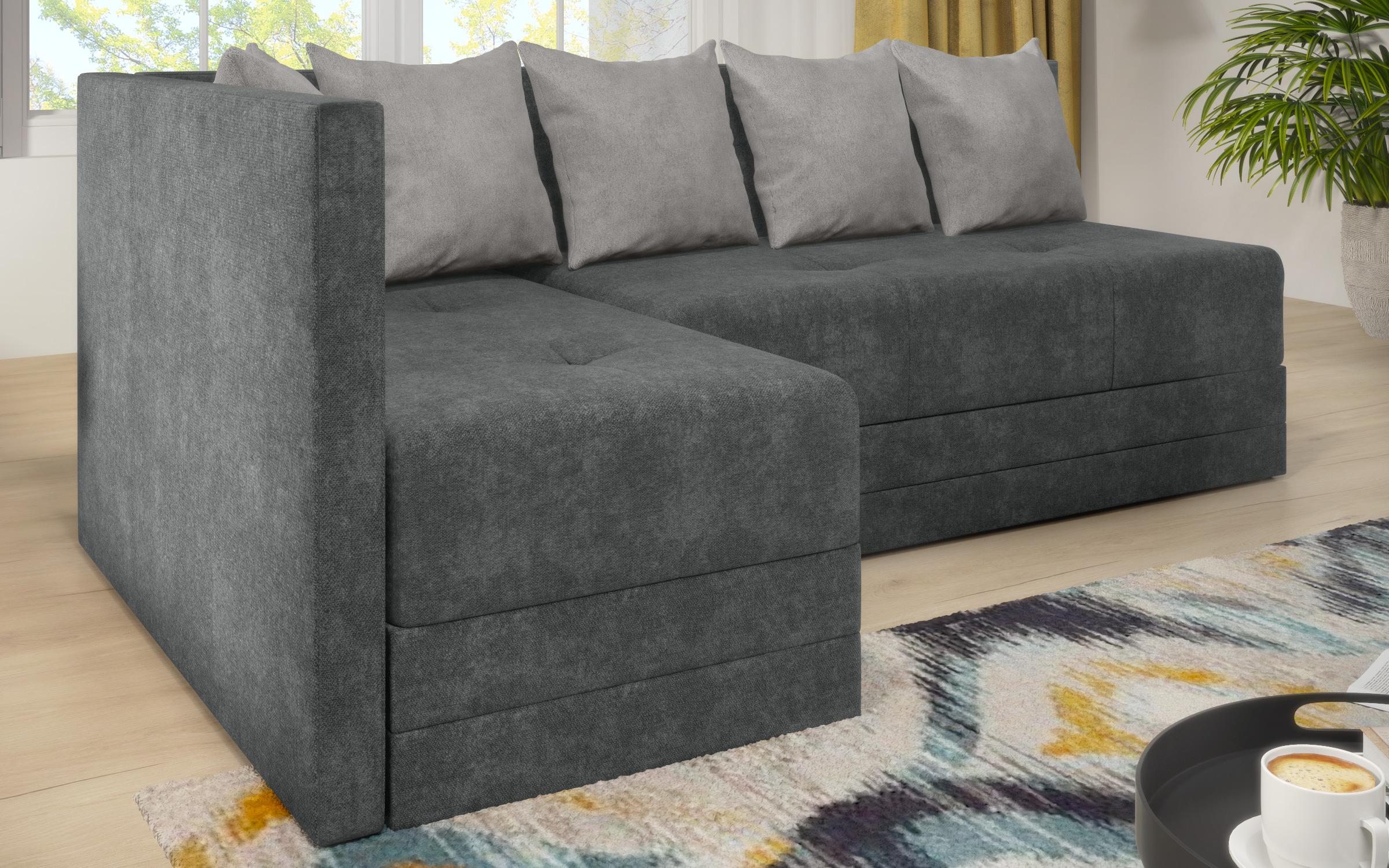 Extendable sofa Alora, grey + light grey  5