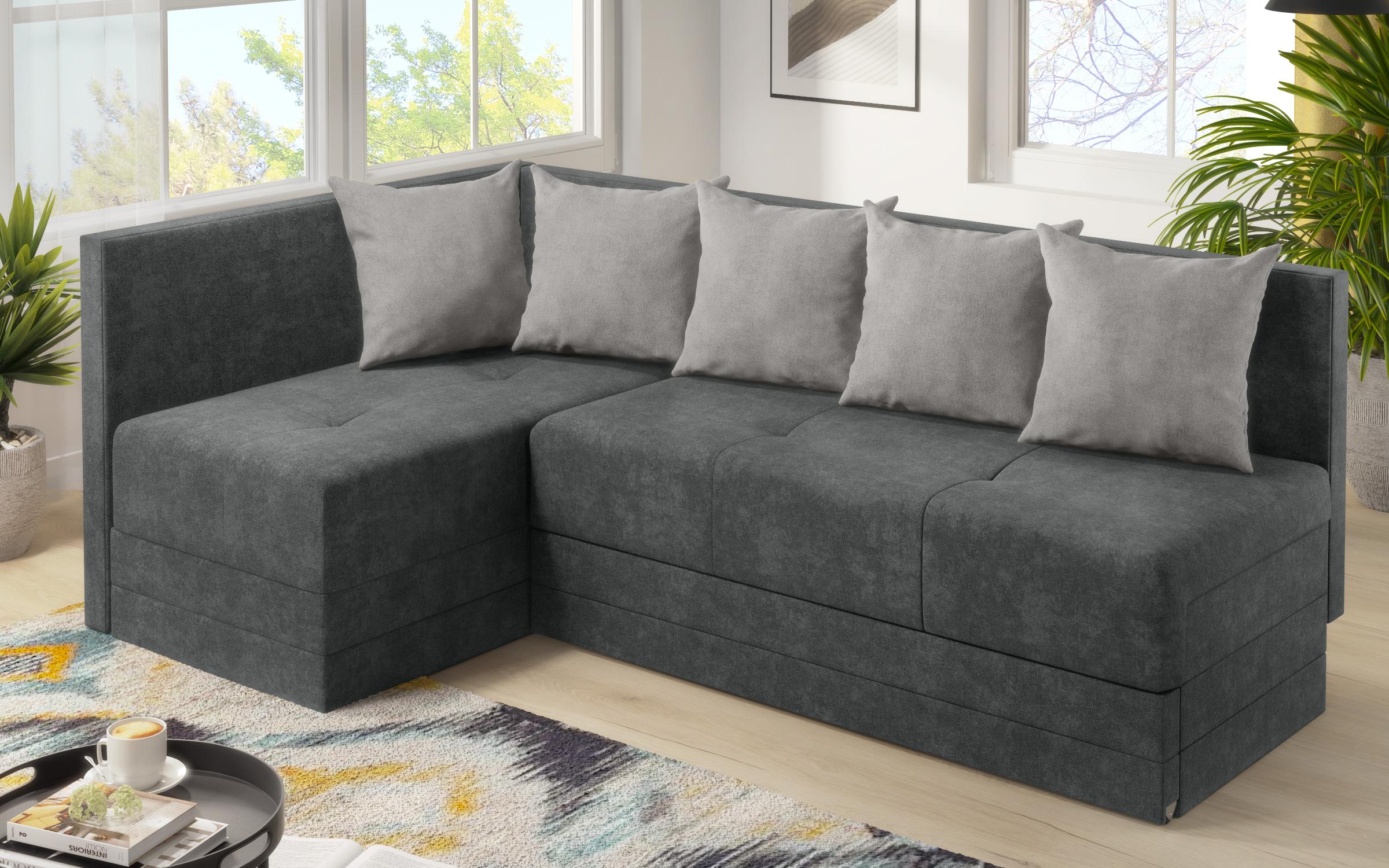 Extendable sofa Alora, grey + light grey  4