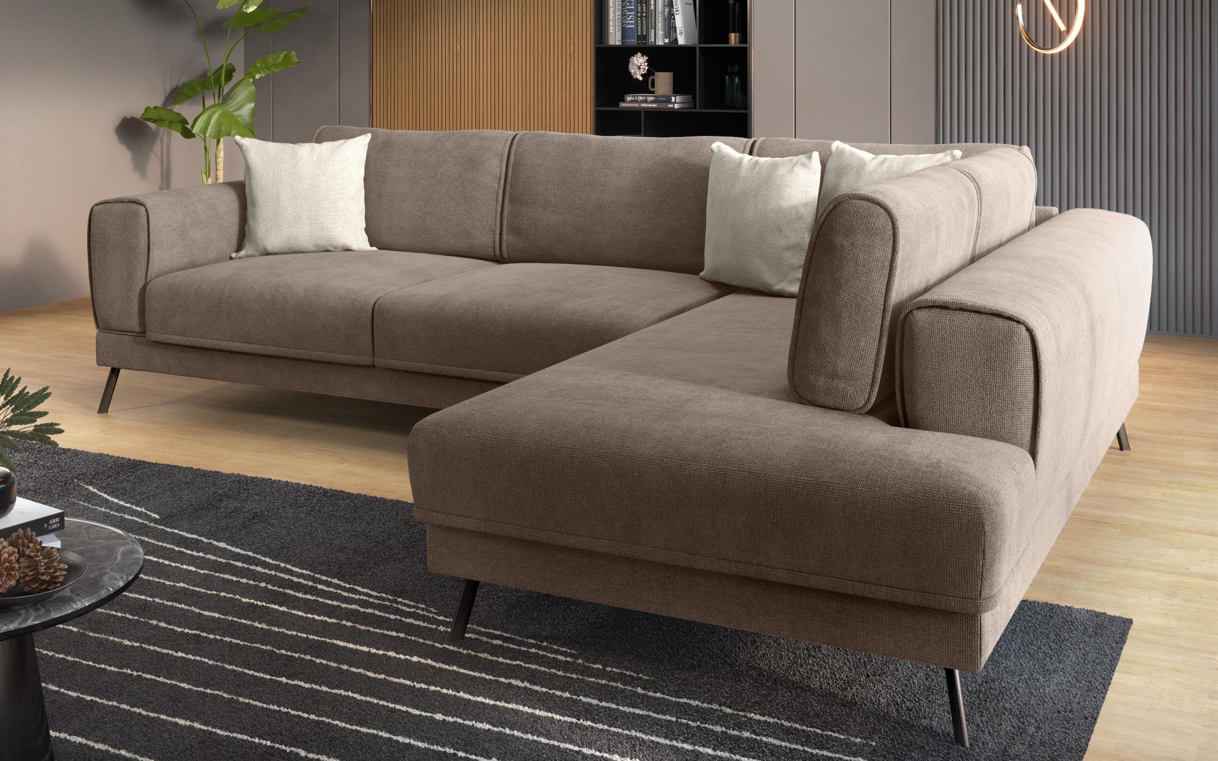 Living room corner Aston, brown + beige  4