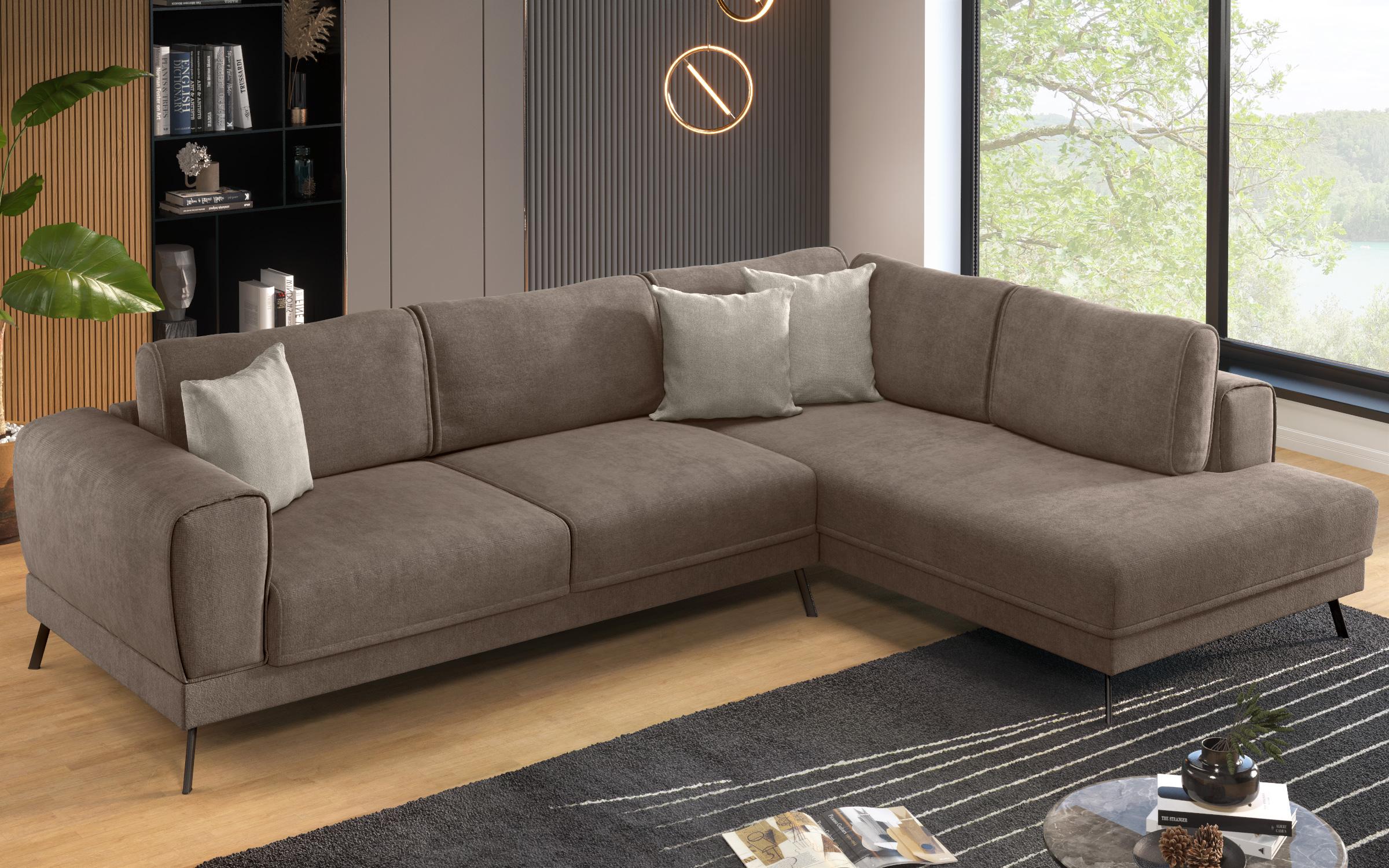 Living room corner Aston, brown + beige  3