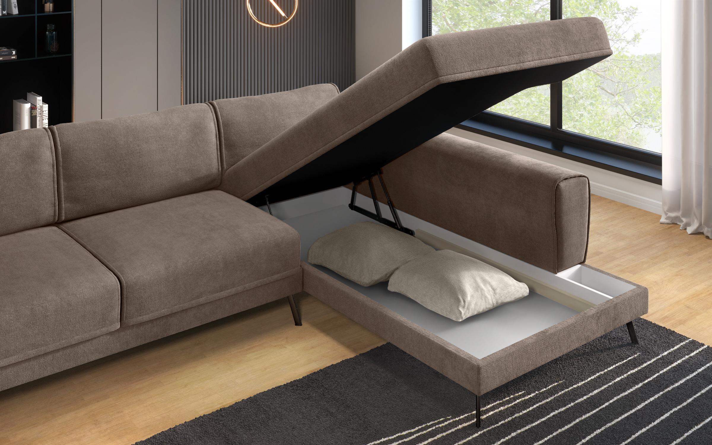 Living room corner Aston, brown + beige  9