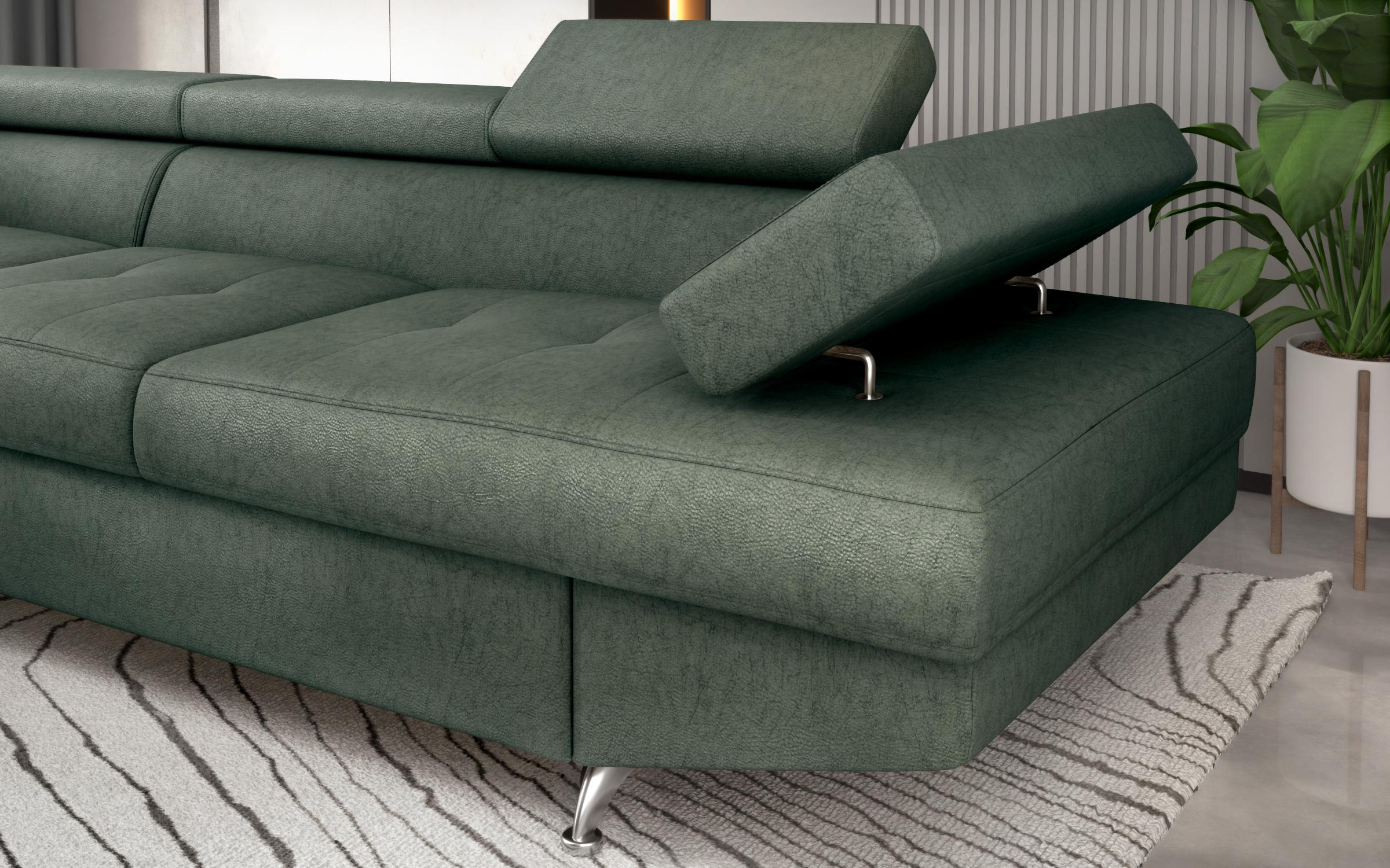 Extendable corner sofa Bark M, Barrington Green  8